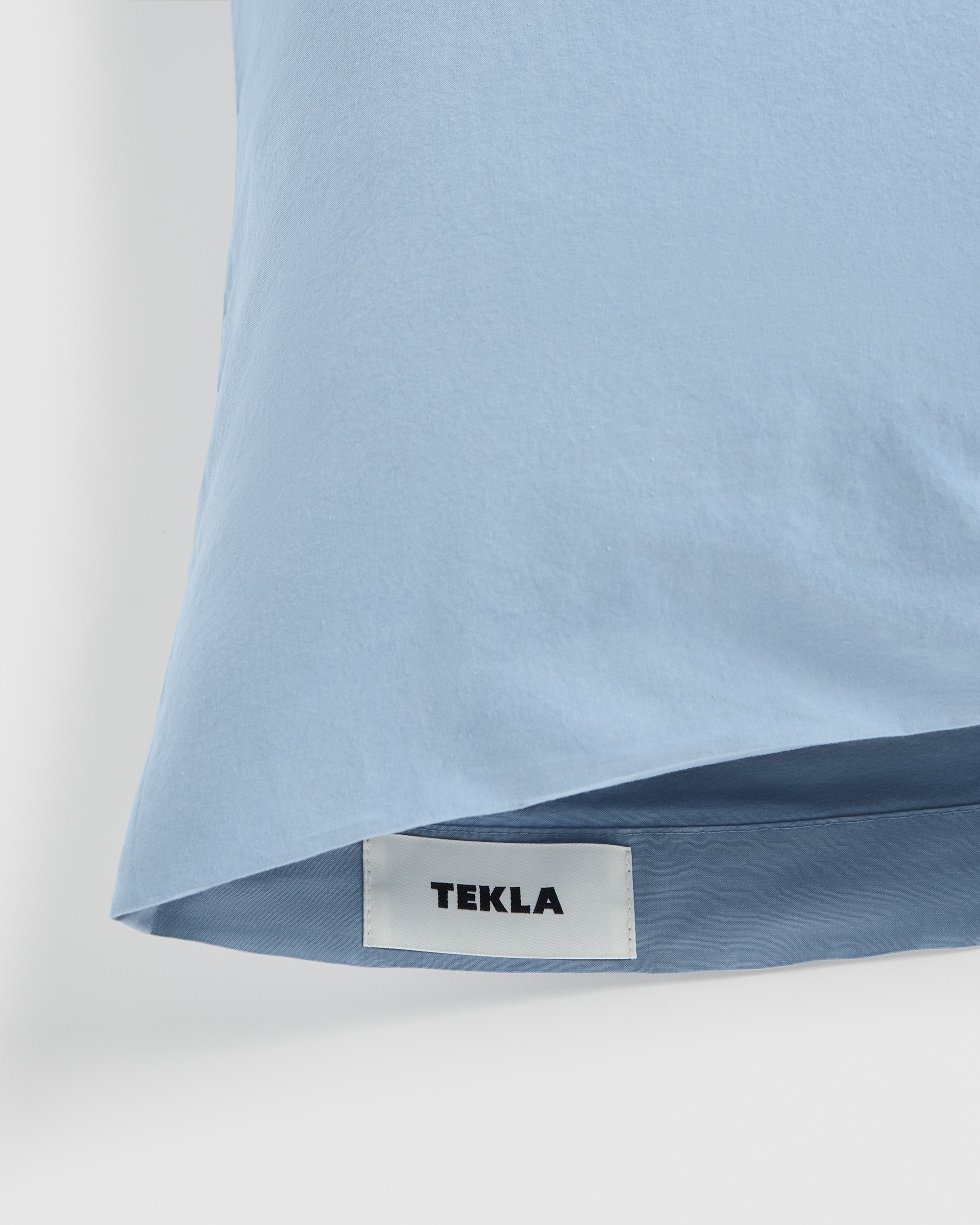 French Blue percale pillow sham | Tekla Fabrics