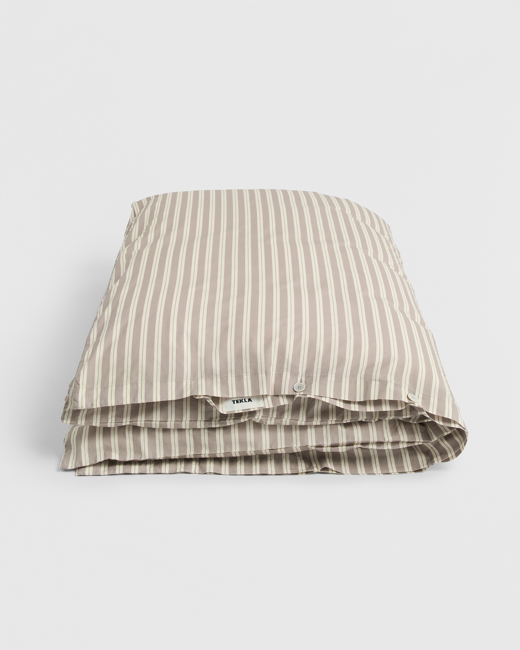 Percale duvet cover - Clay Stripes | Tekla Fabrics