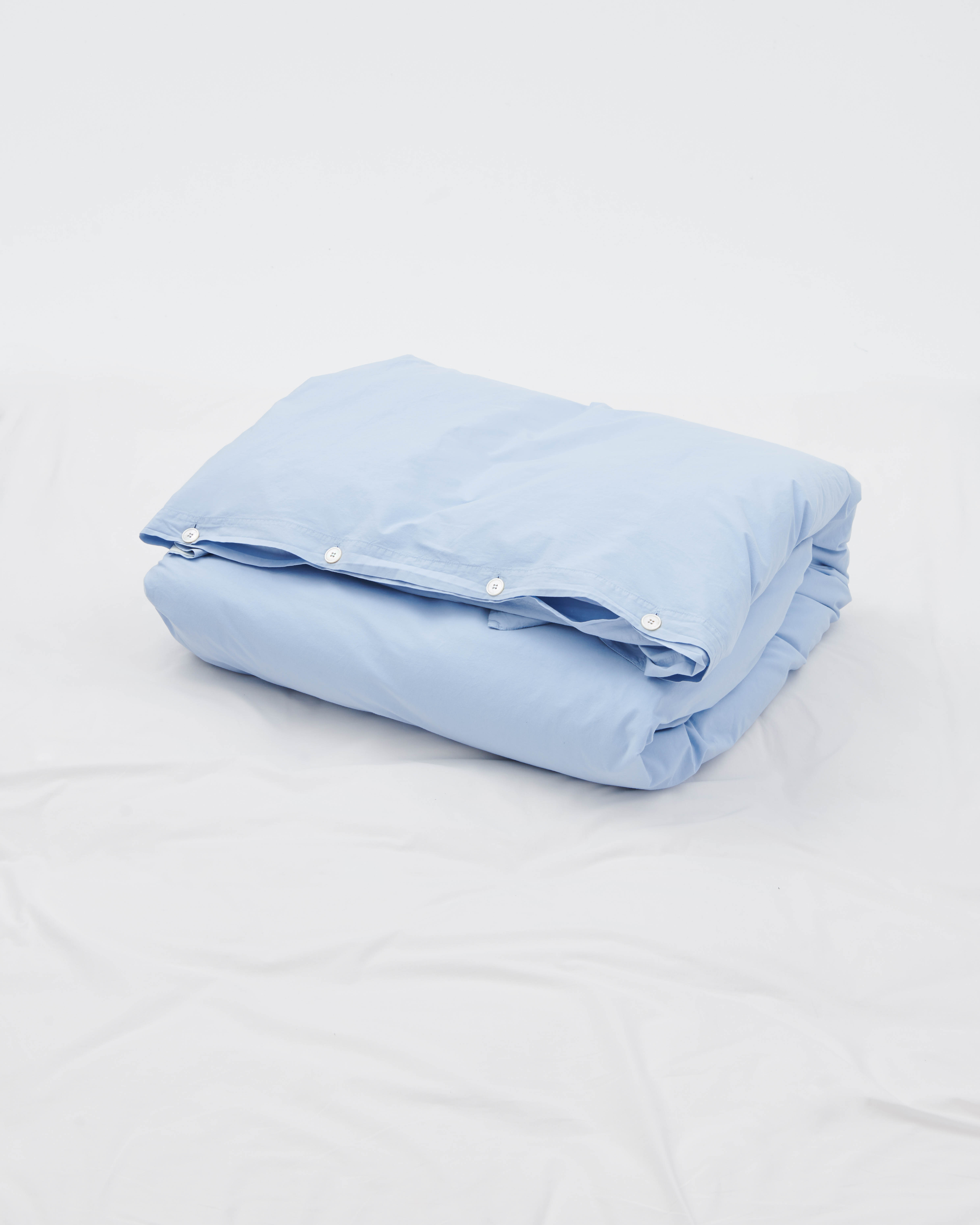 Percale Duvet Cover - Morning Blue | Tekla Fabrics