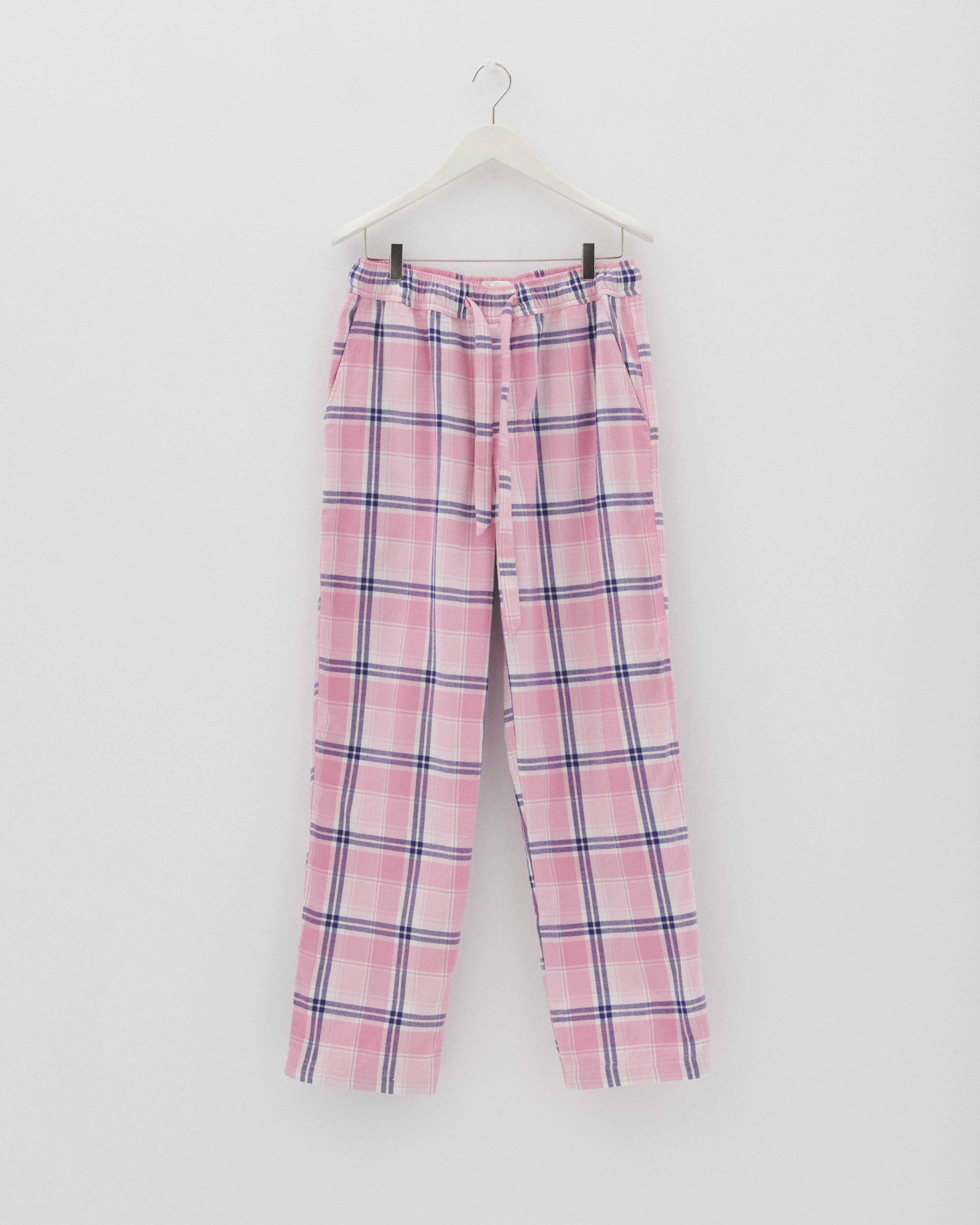 Flannel loungewear – pants - Pink Plaid