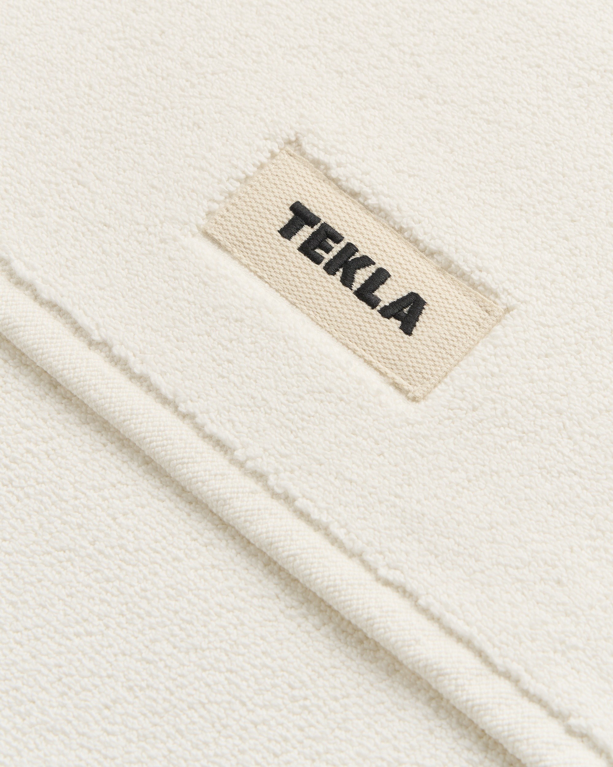 auralee×TEKLA BATH MAT Bath mat – striped – Khaki Moss | Tekla Fabrics