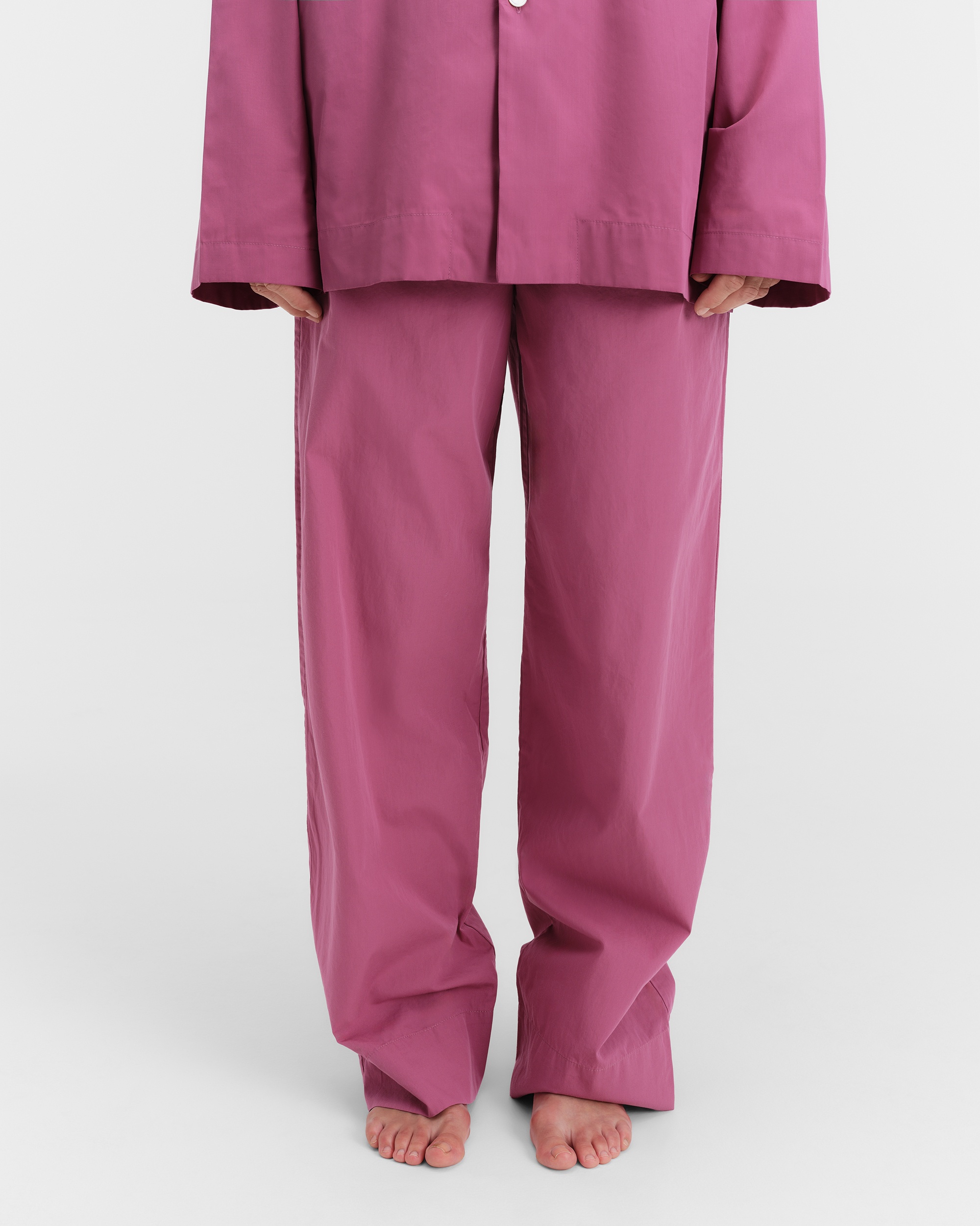 パンツ TEKLA Dark pink cotton pyjamas pant Tekla Dark Pink Cotton Pyjamas Pant from $178.00 - on Stylight