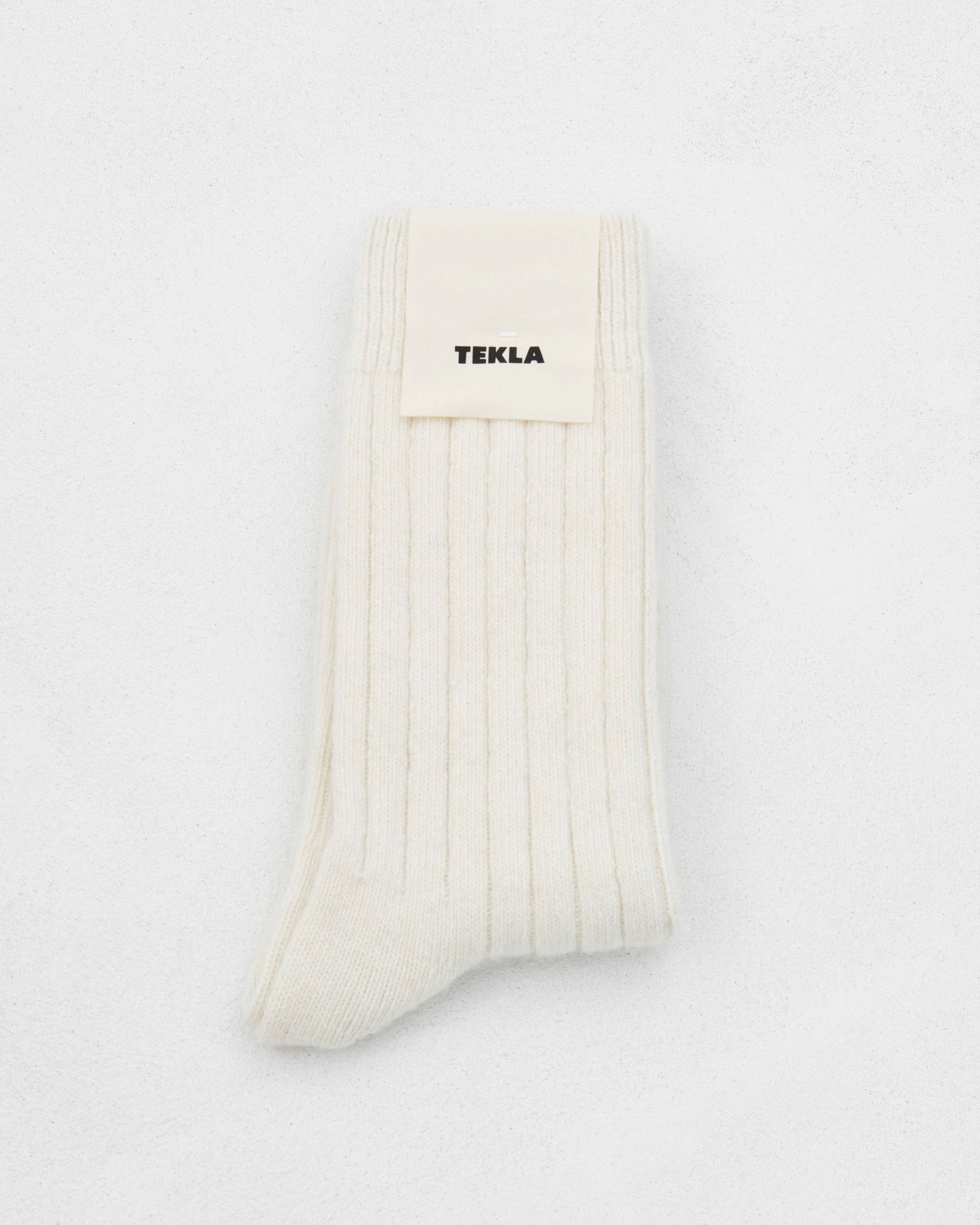 Ivory cashmere socks