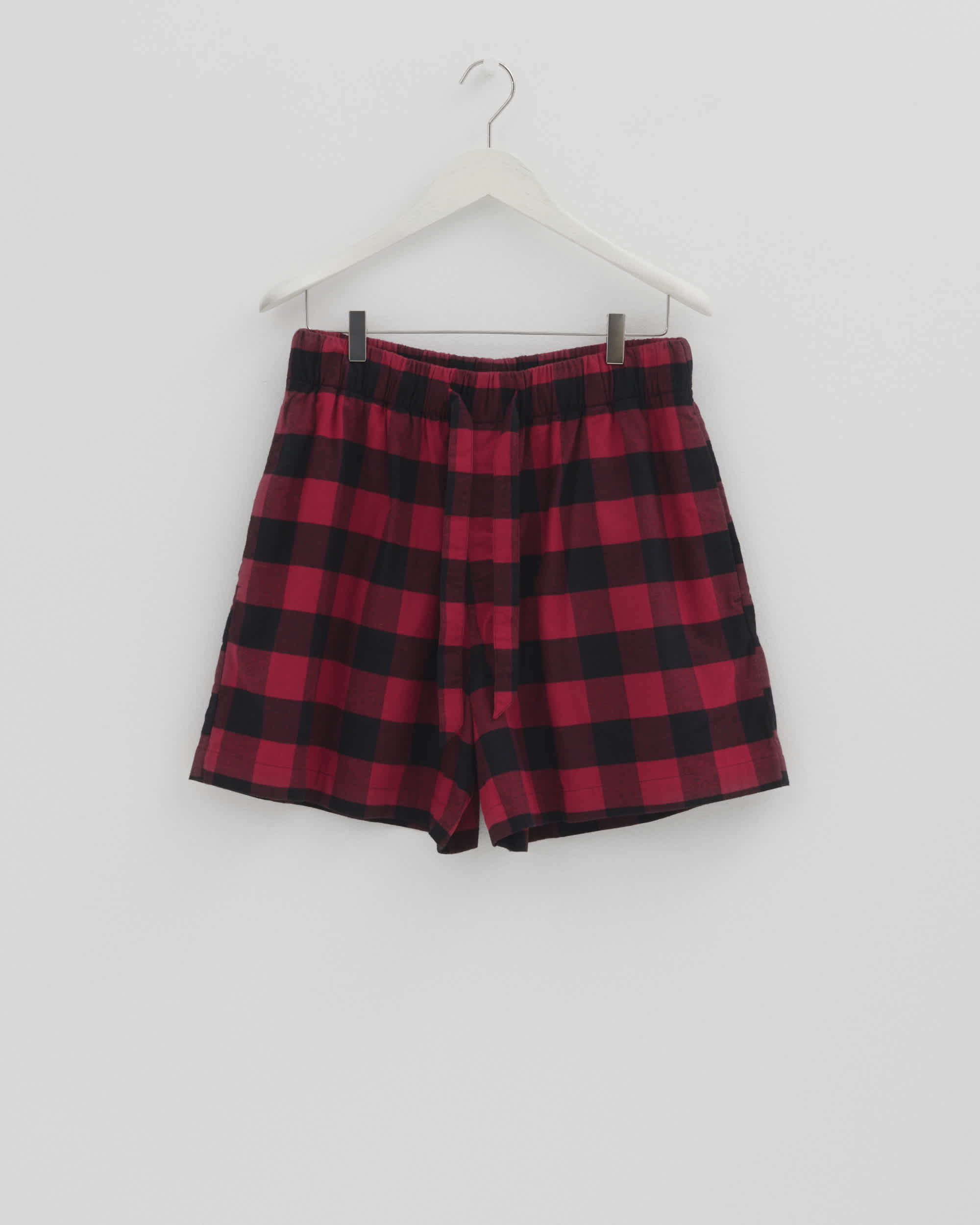 Flannel pyjamas – shorts – Red Gingham