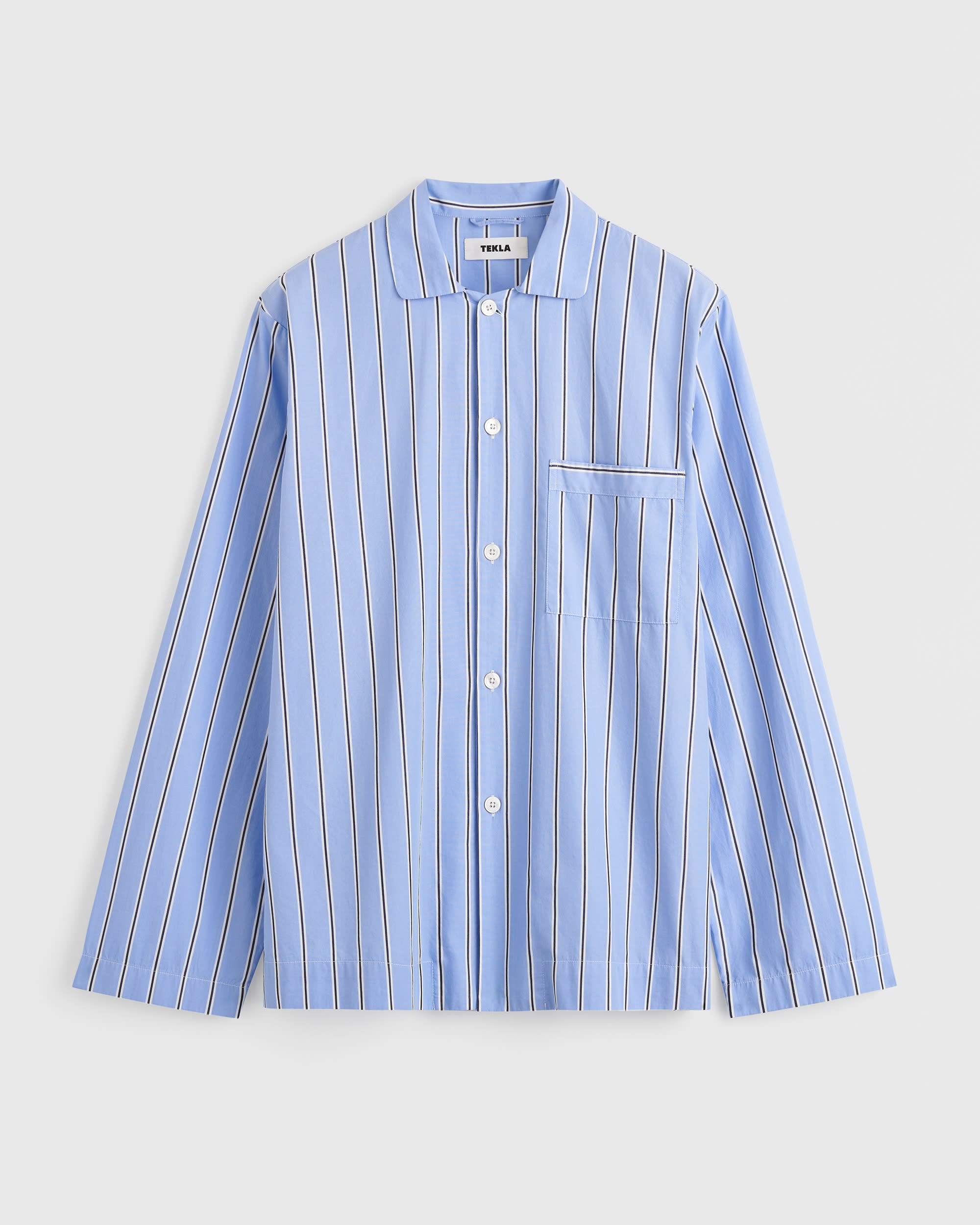 Poplin long-sleeved shirt
