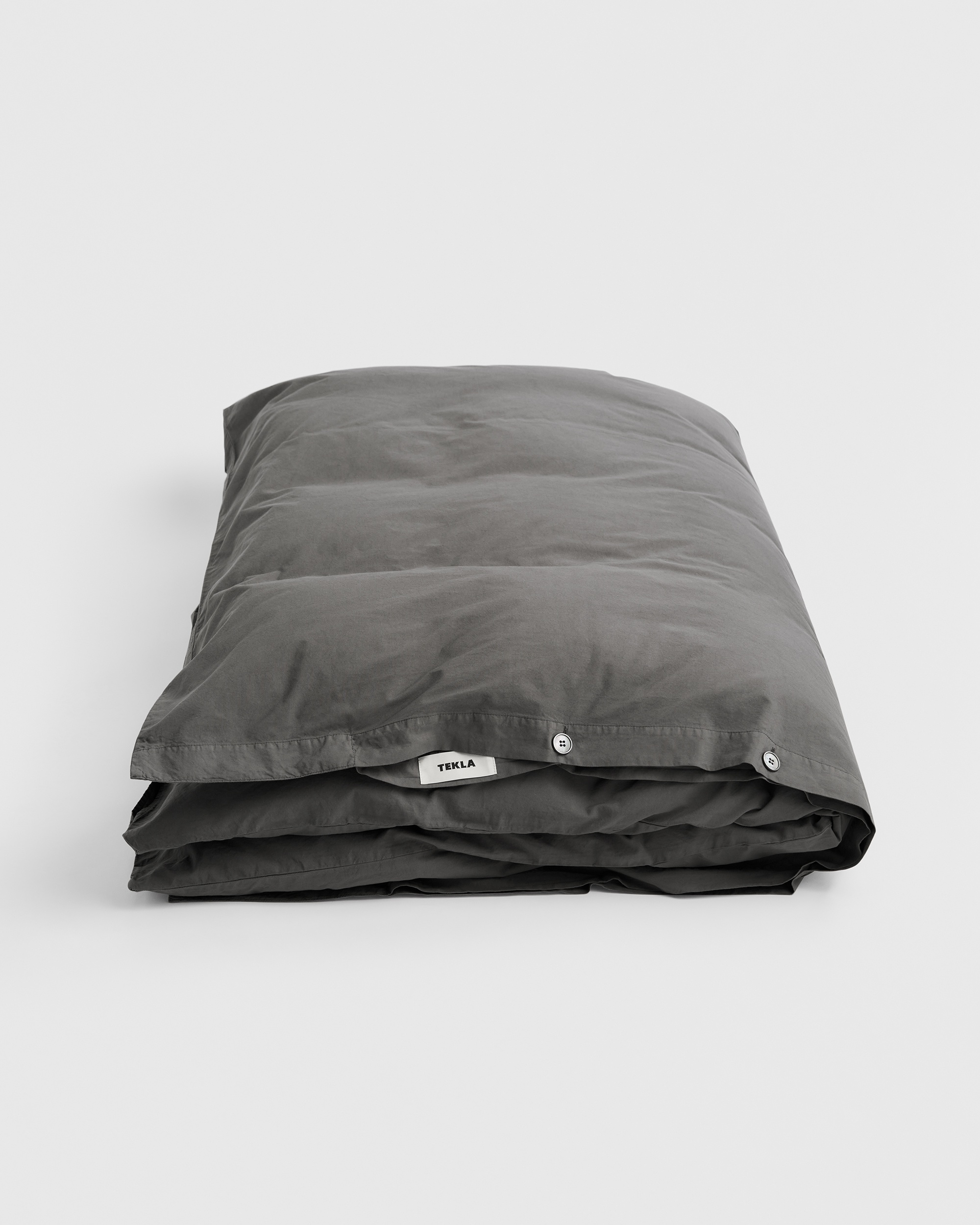 Percale duvet cover - Dark Taupe | Tekla Fabrics