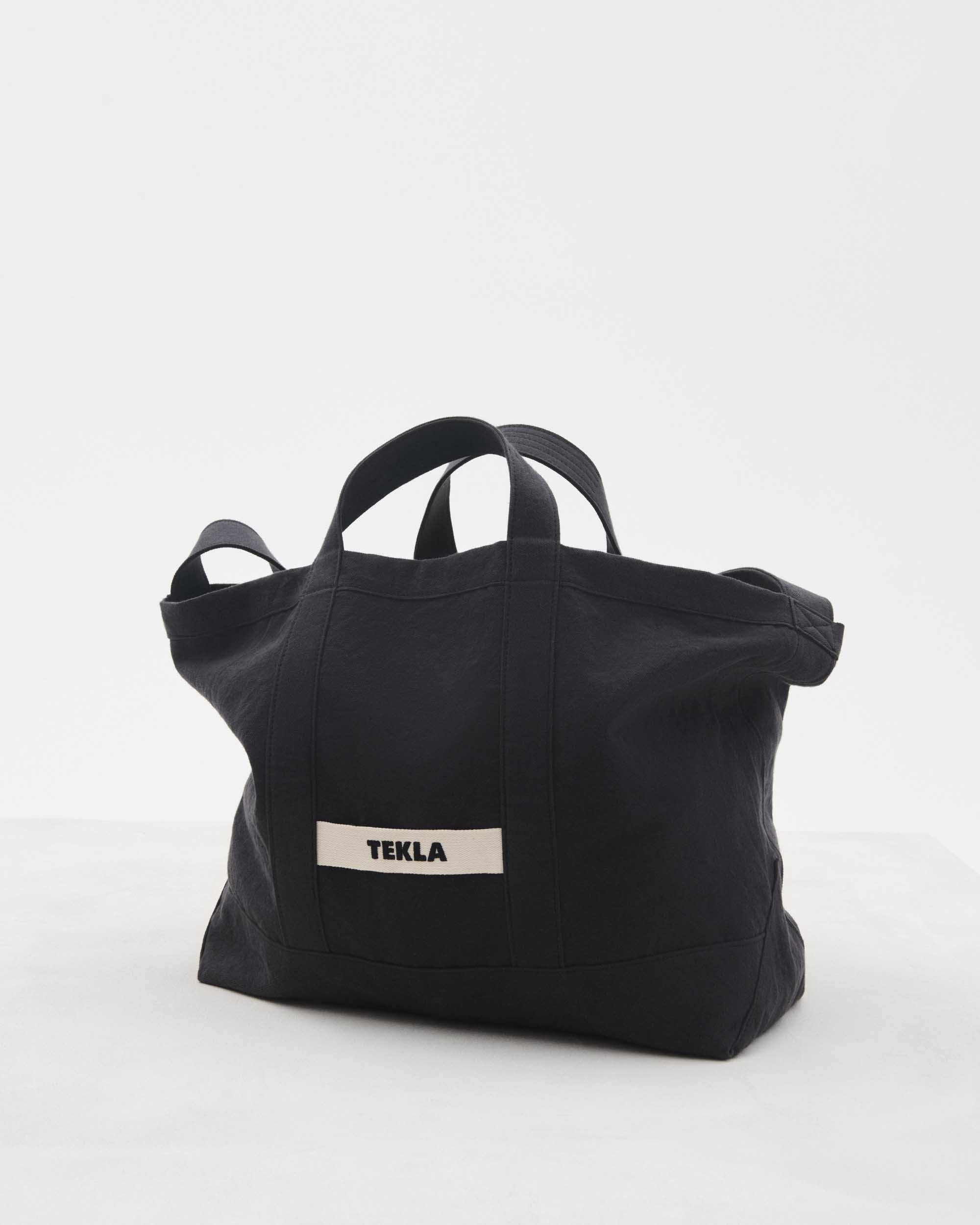 Beach bag – Black Sand | Tekla Fabrics