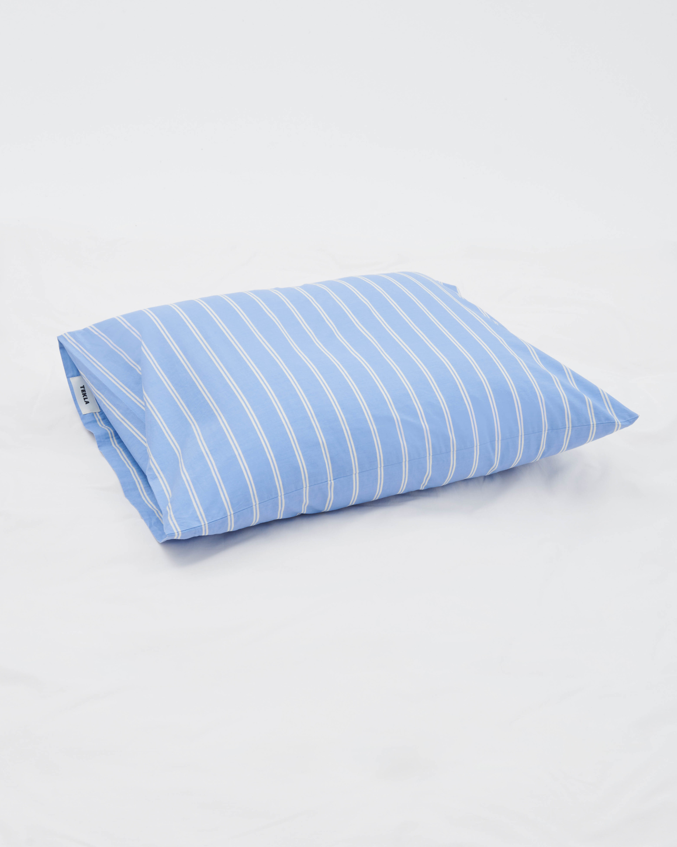 Percale Pillow Sham - Island Blue Stripes