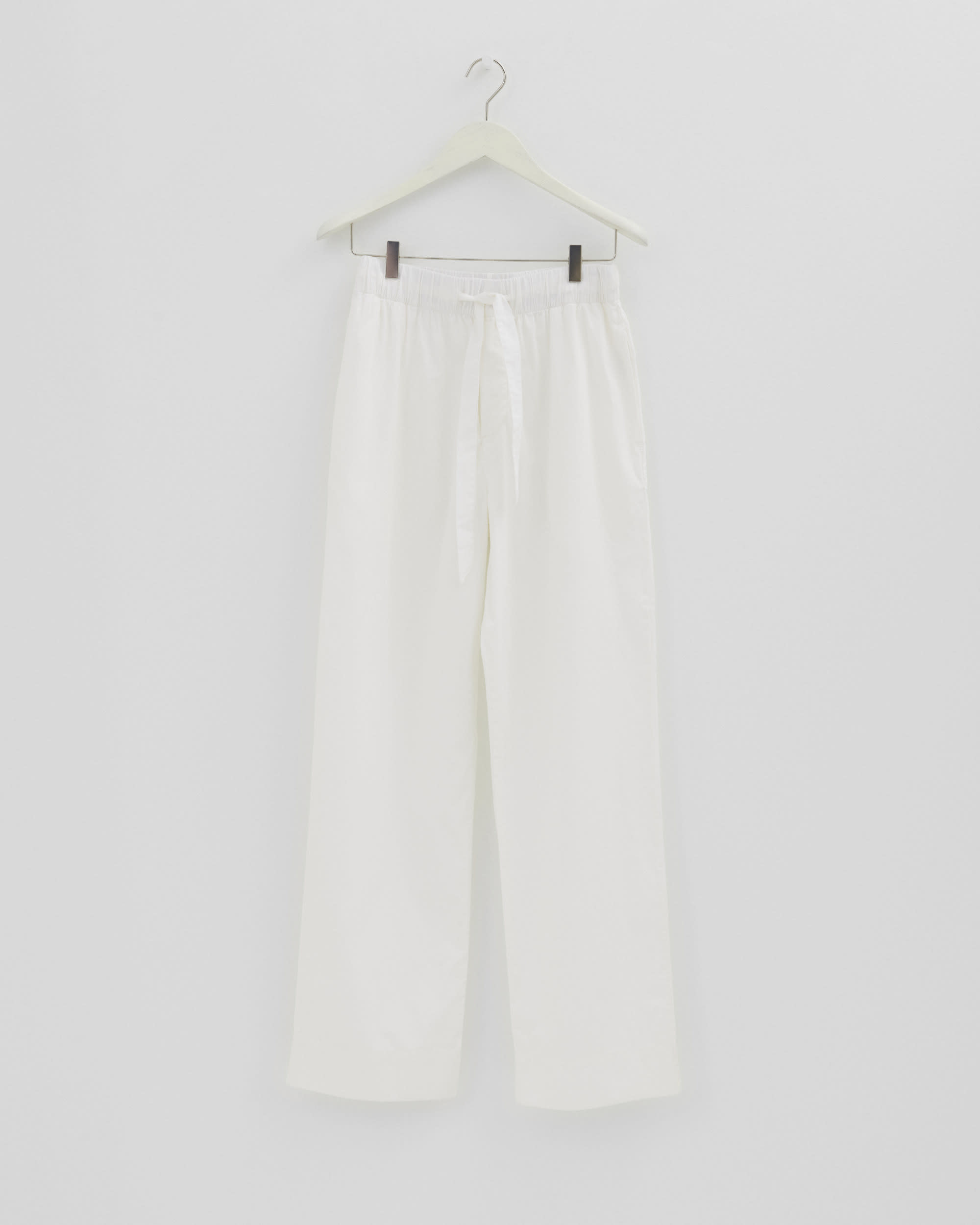 Poplin Pyjamas Pants - Alabaster White
