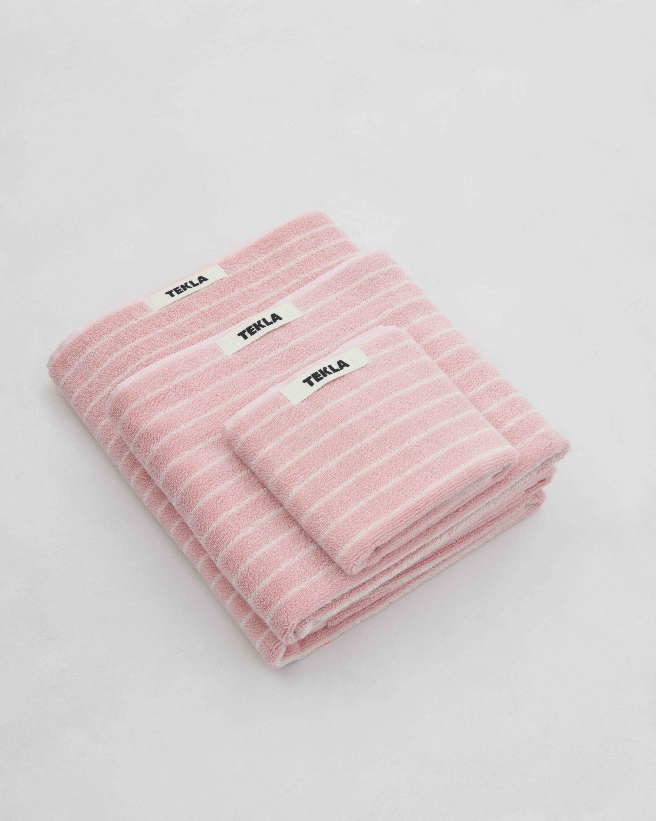 Terry Towel - Shaded Pink Stripes