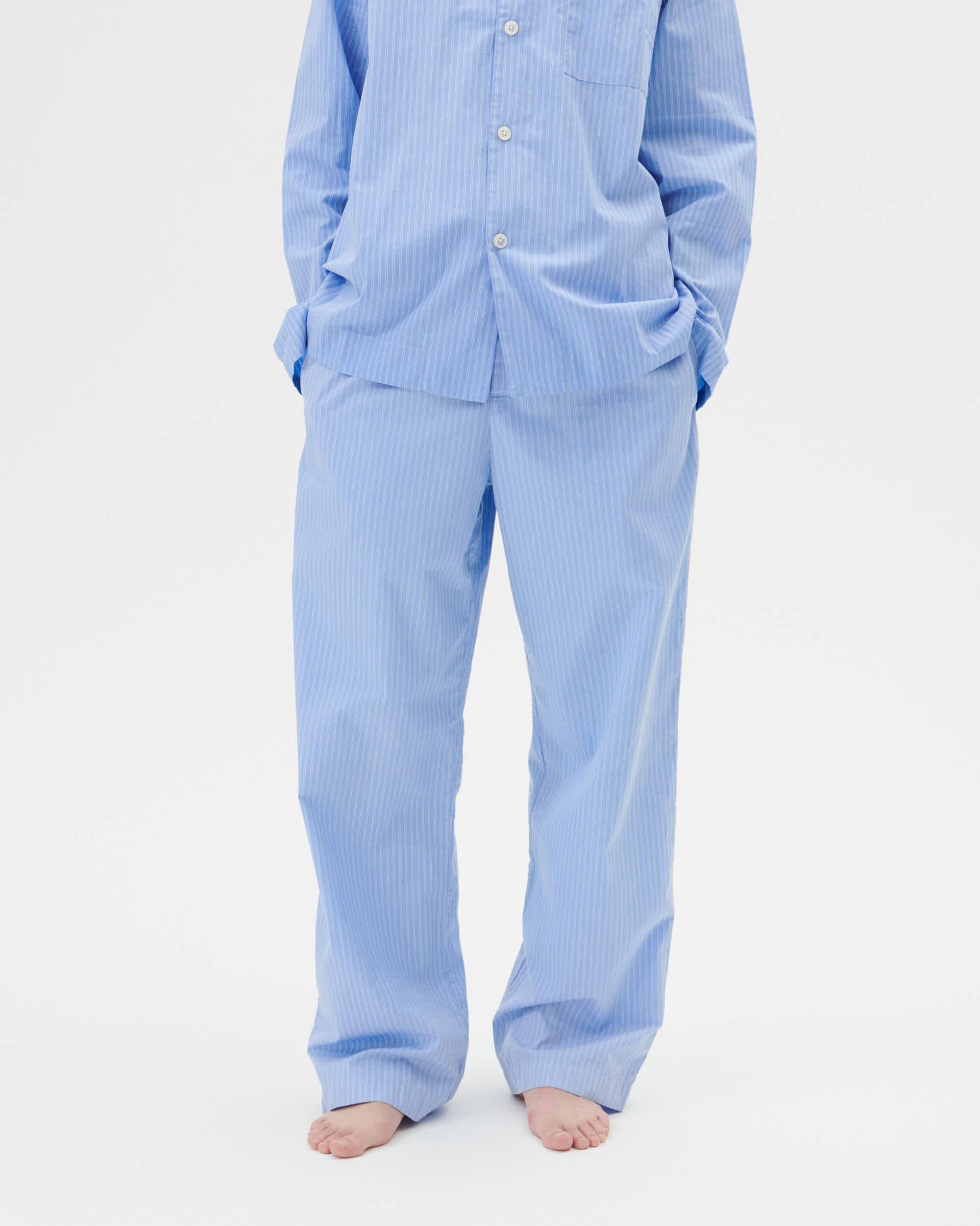 Poplin pyjamas – pants – Boro Stripes | Tekla Fabrics