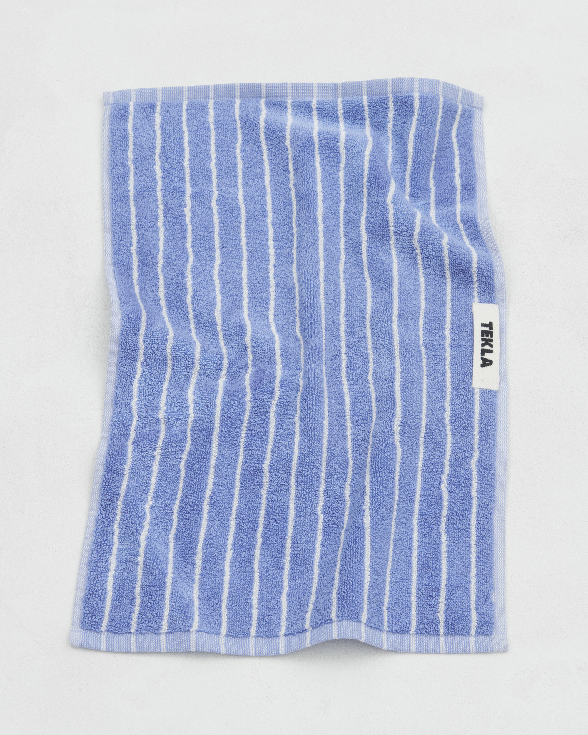 Terry towel – striped – Clear Blue Stripes | Tekla Fabrics