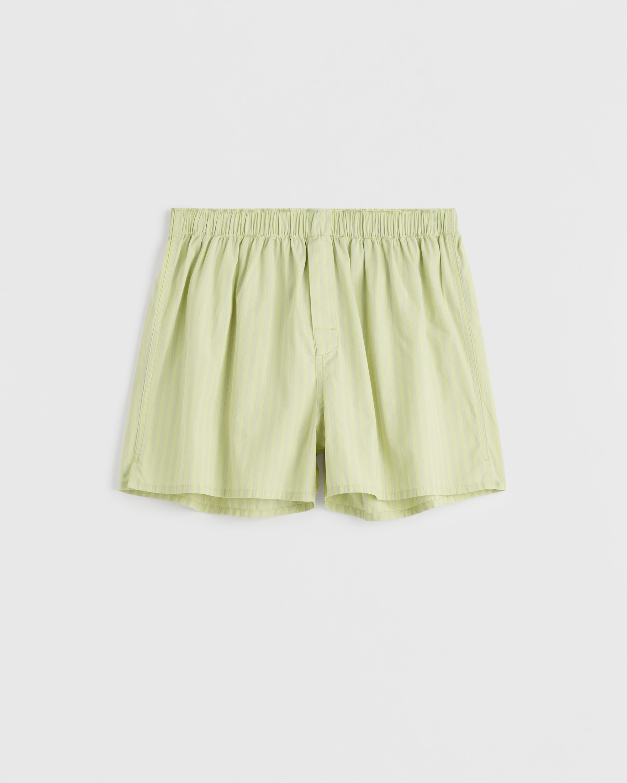 tekla-auralee poplin boxers lightmossstripes flat 1