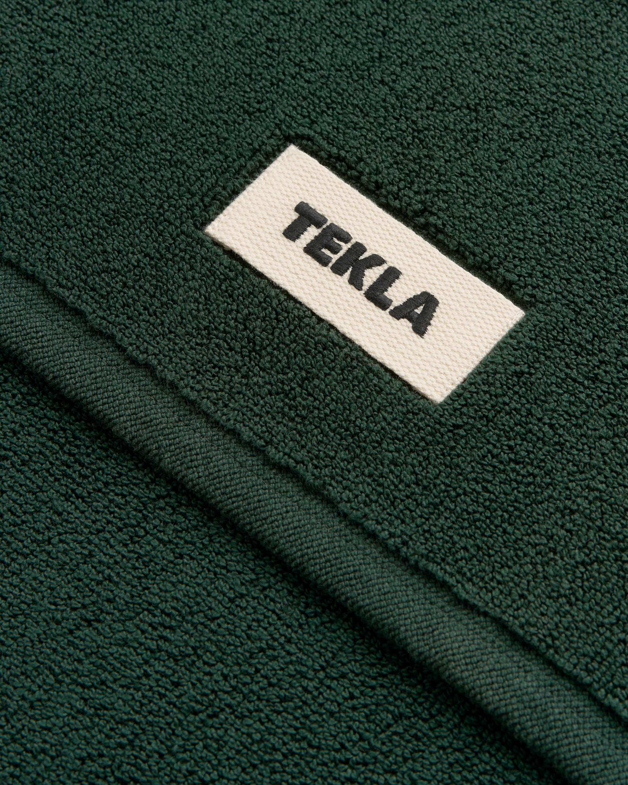 Bath mat – solid – Forest Green | Tekla Fabrics