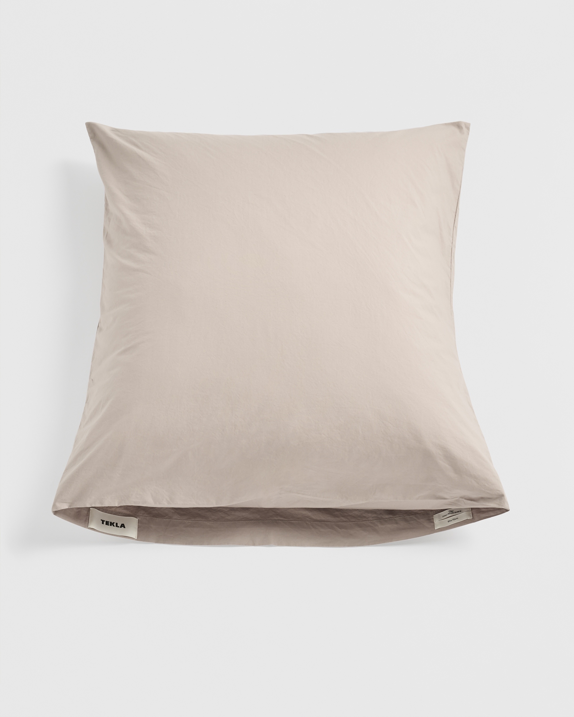 Percale pillow sham – Soft Grey | Tekla Fabrics