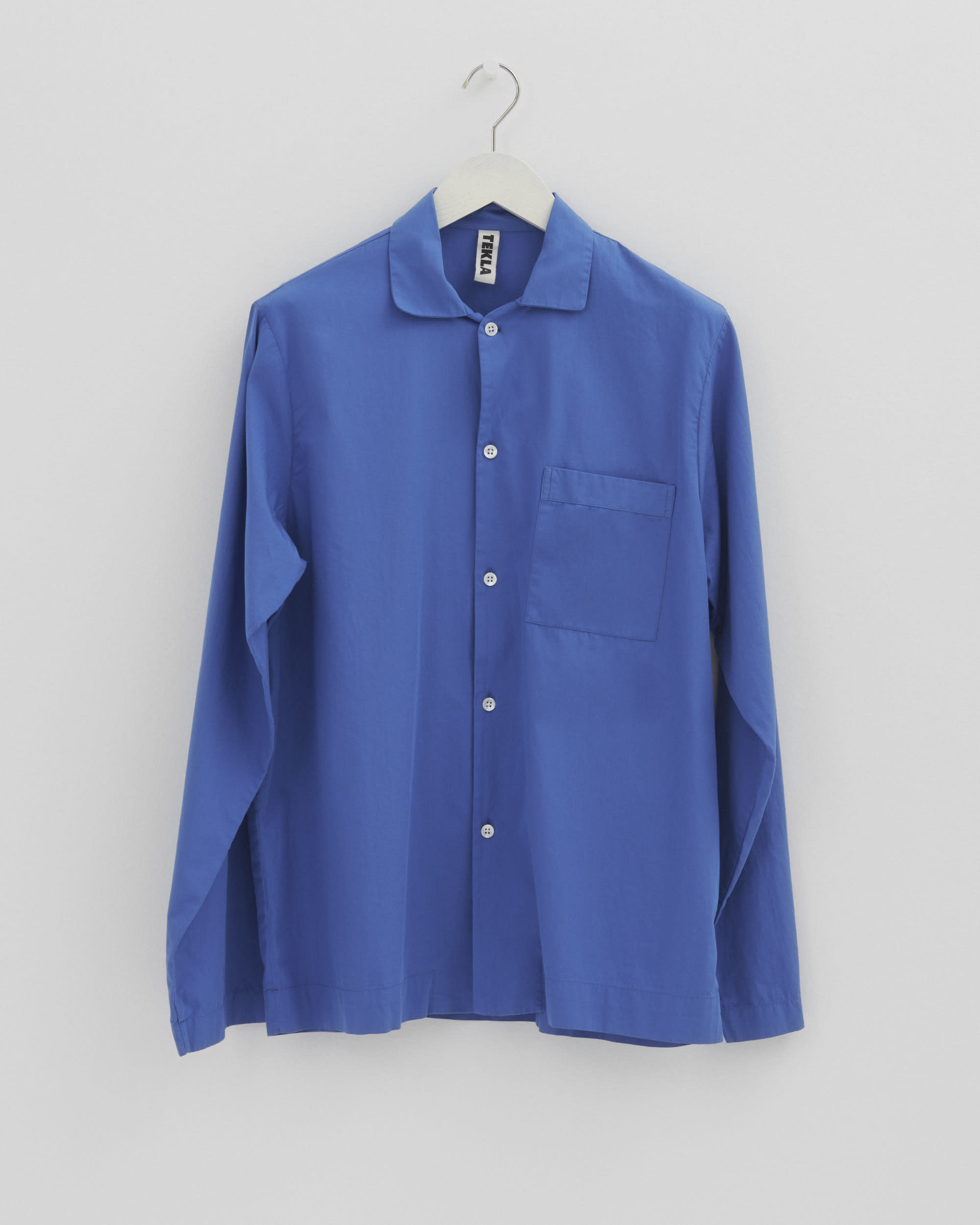 Poplin Pyjamas Shirt - Royal Blue