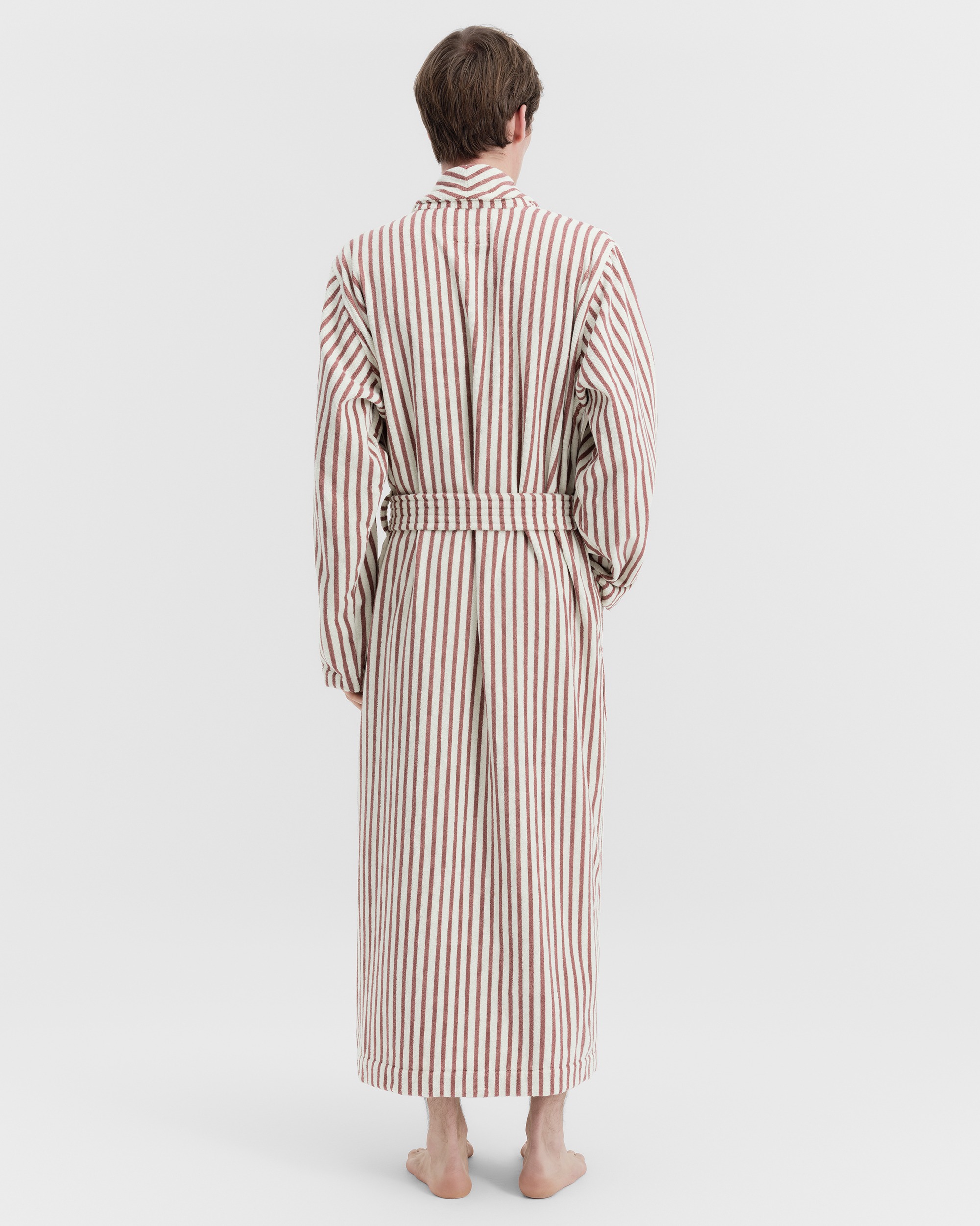 Classic Bathrobe - Striped - Racing Green | Tekla Fabrics