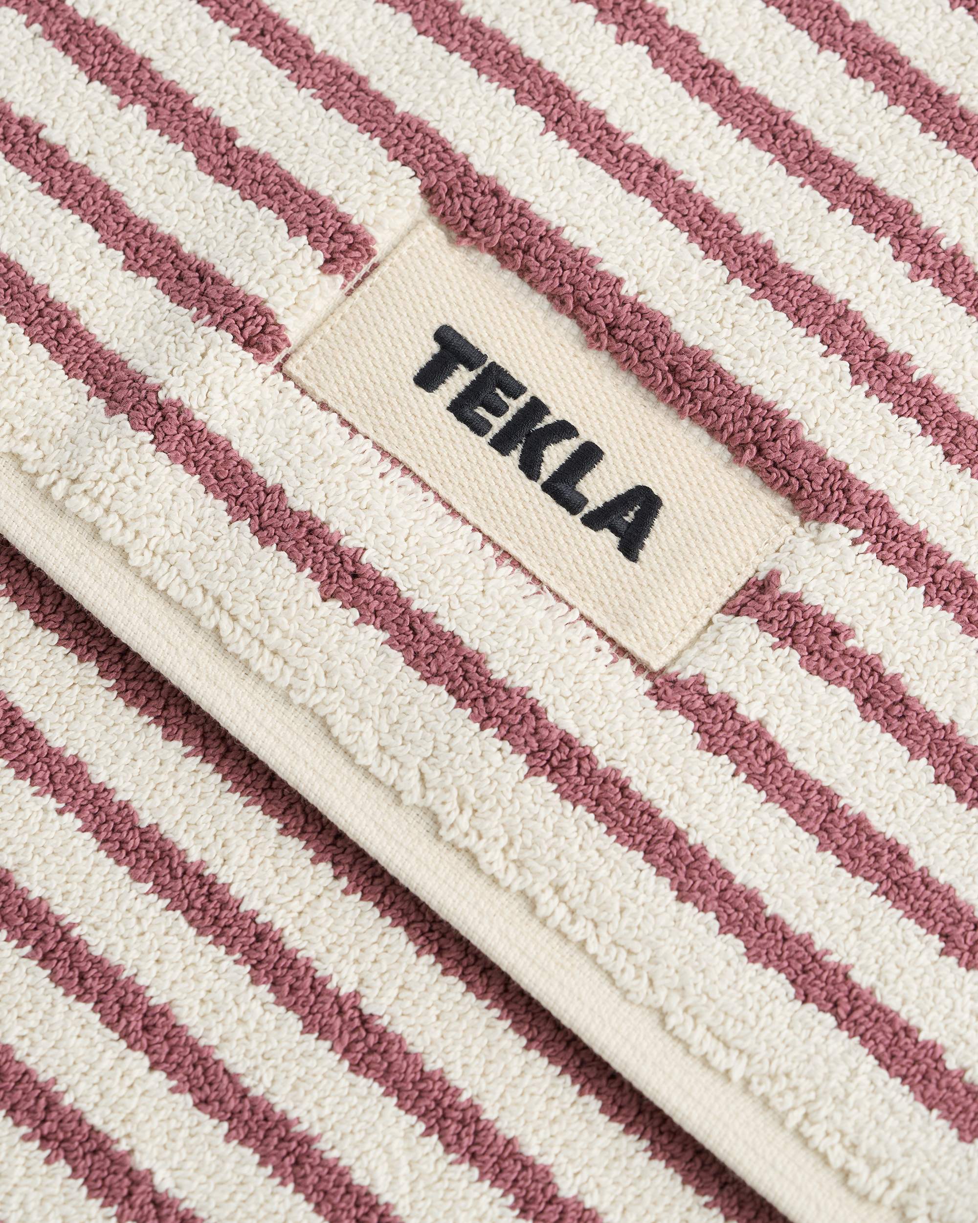 Bath Mat - Striped - Black Stripes | Tekla Fabrics