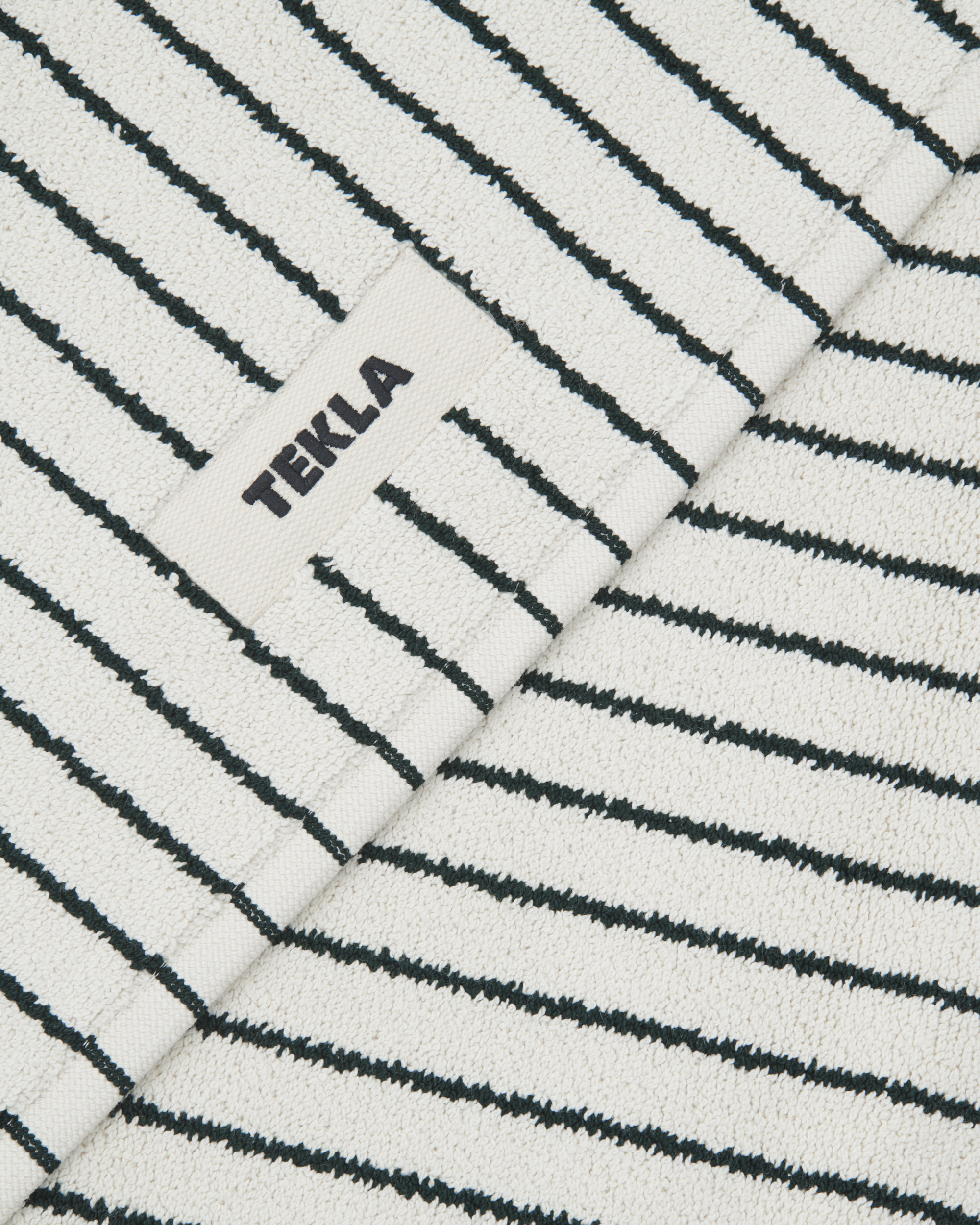 Racing Green Stripes bath mat