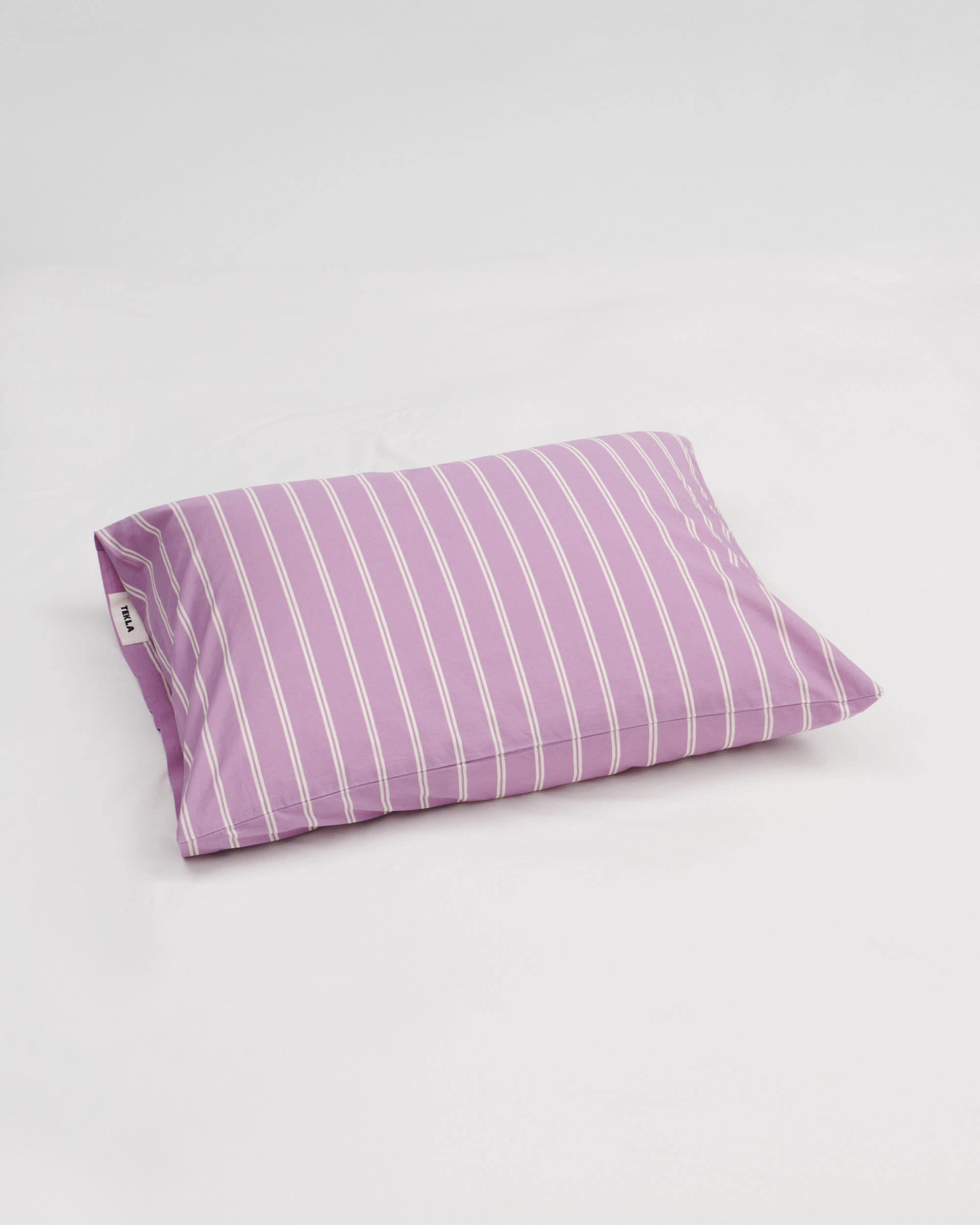 Percale Pillow Sham - Mallow Pink Stripes