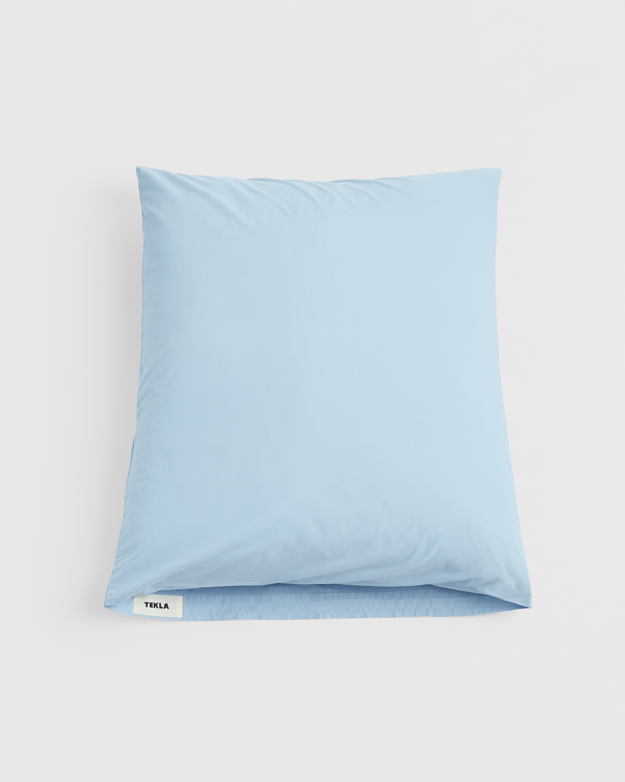 Percale pillow sham - Morning Blue | Tekla Fabrics