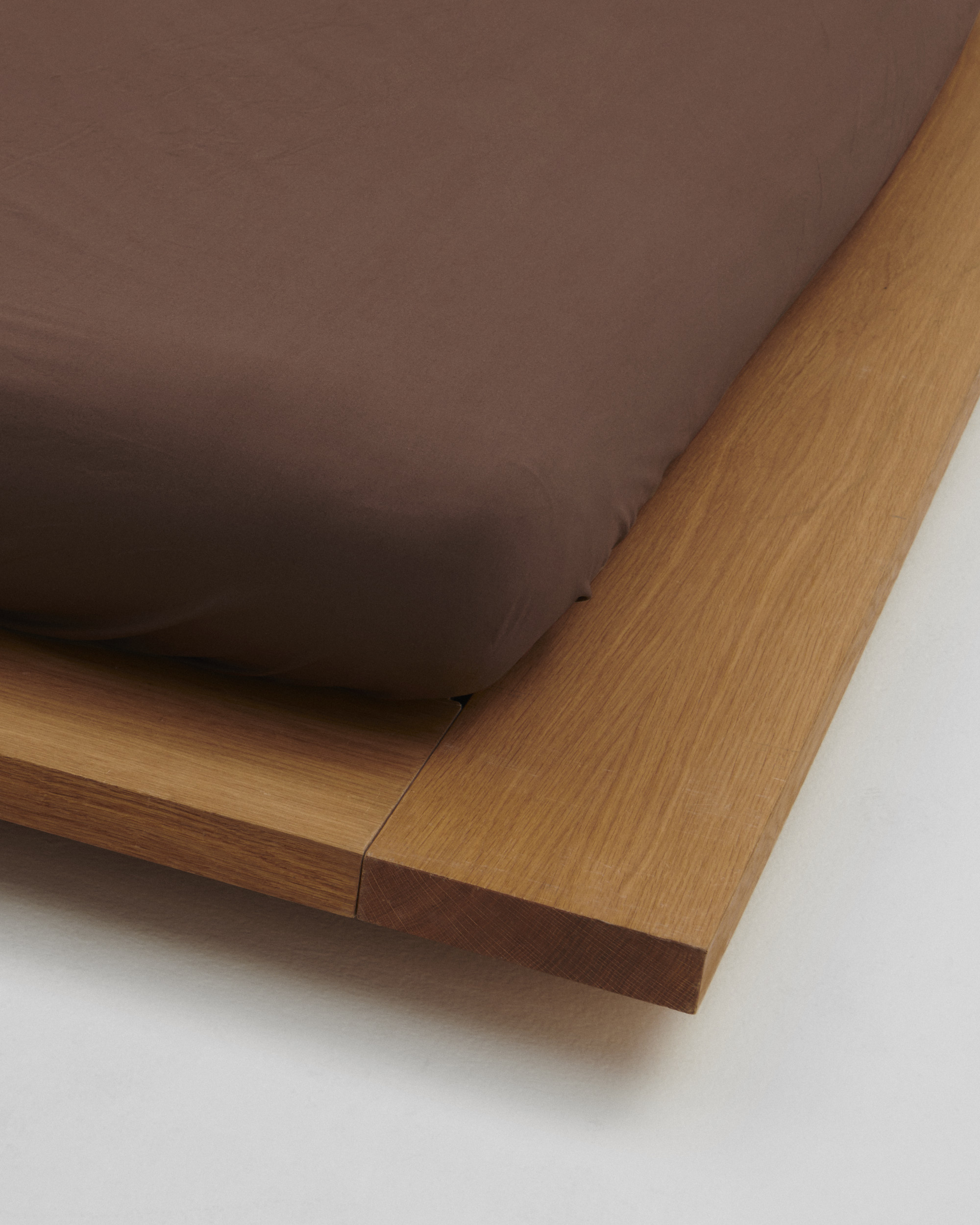 Percale Fitted Sheet Island Blue Tekla Fabrics