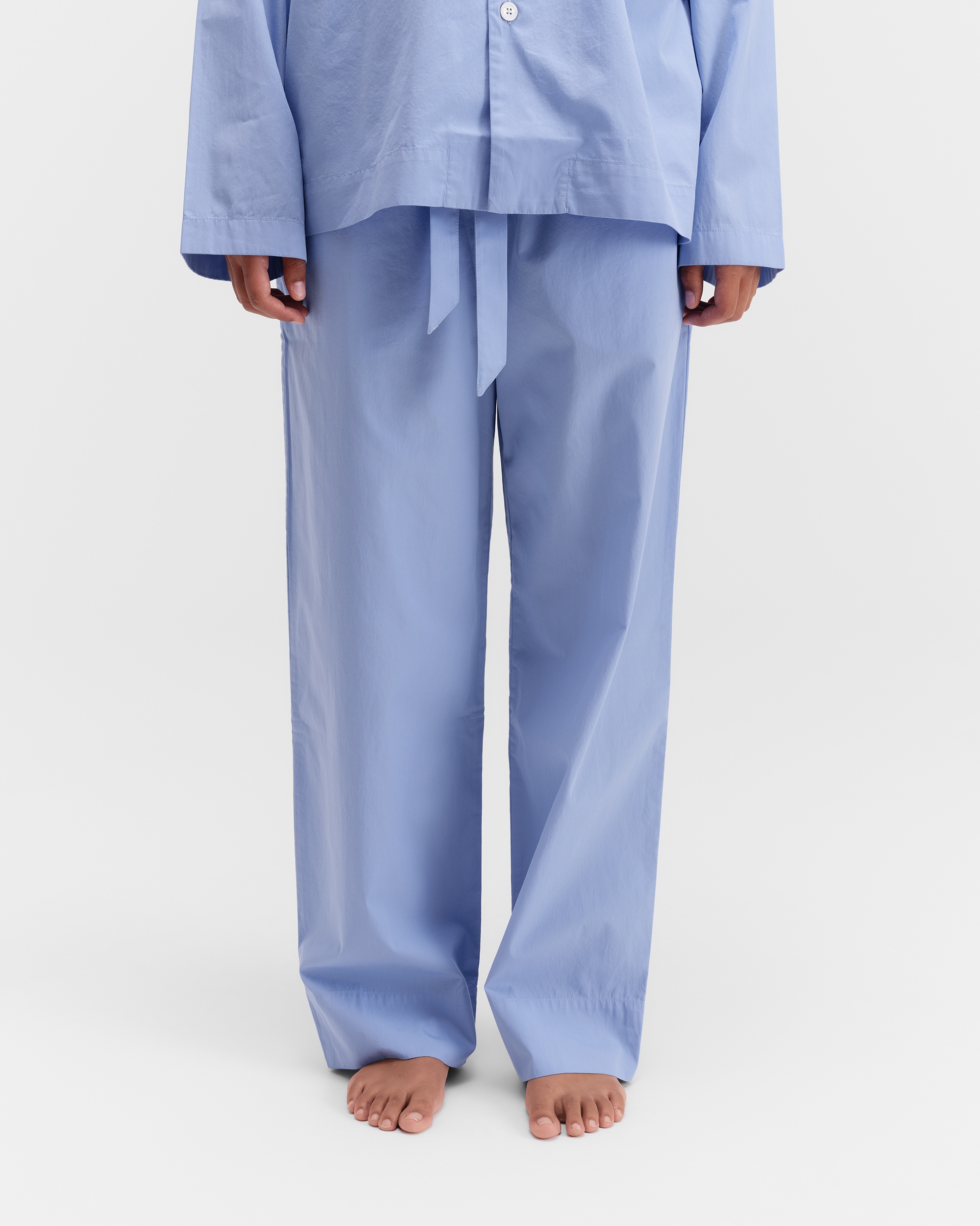Poplin pyjamas – pants – Purple Pink | Tekla Fabrics