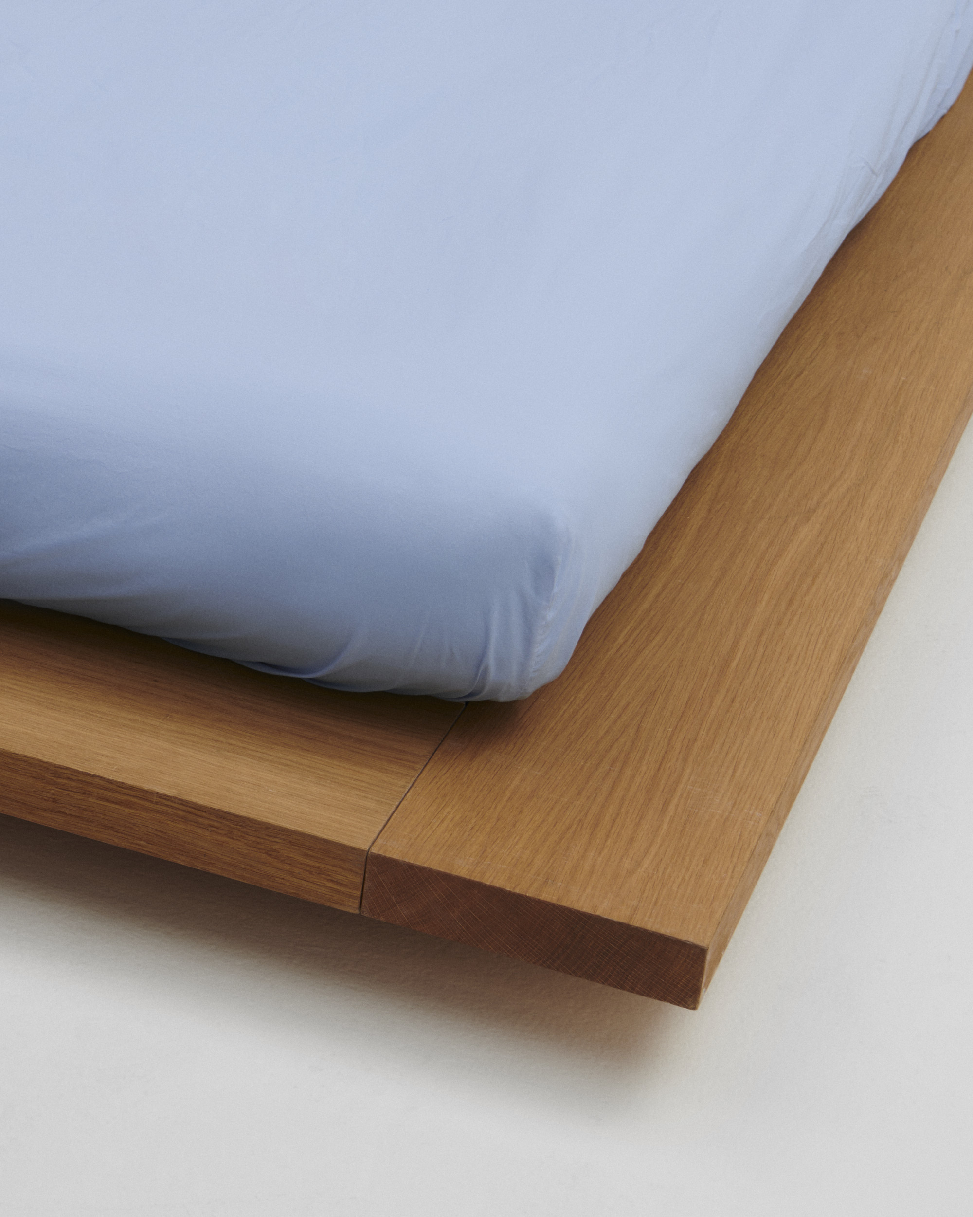 Percale Fitted Sheet Island Blue Tekla Fabrics