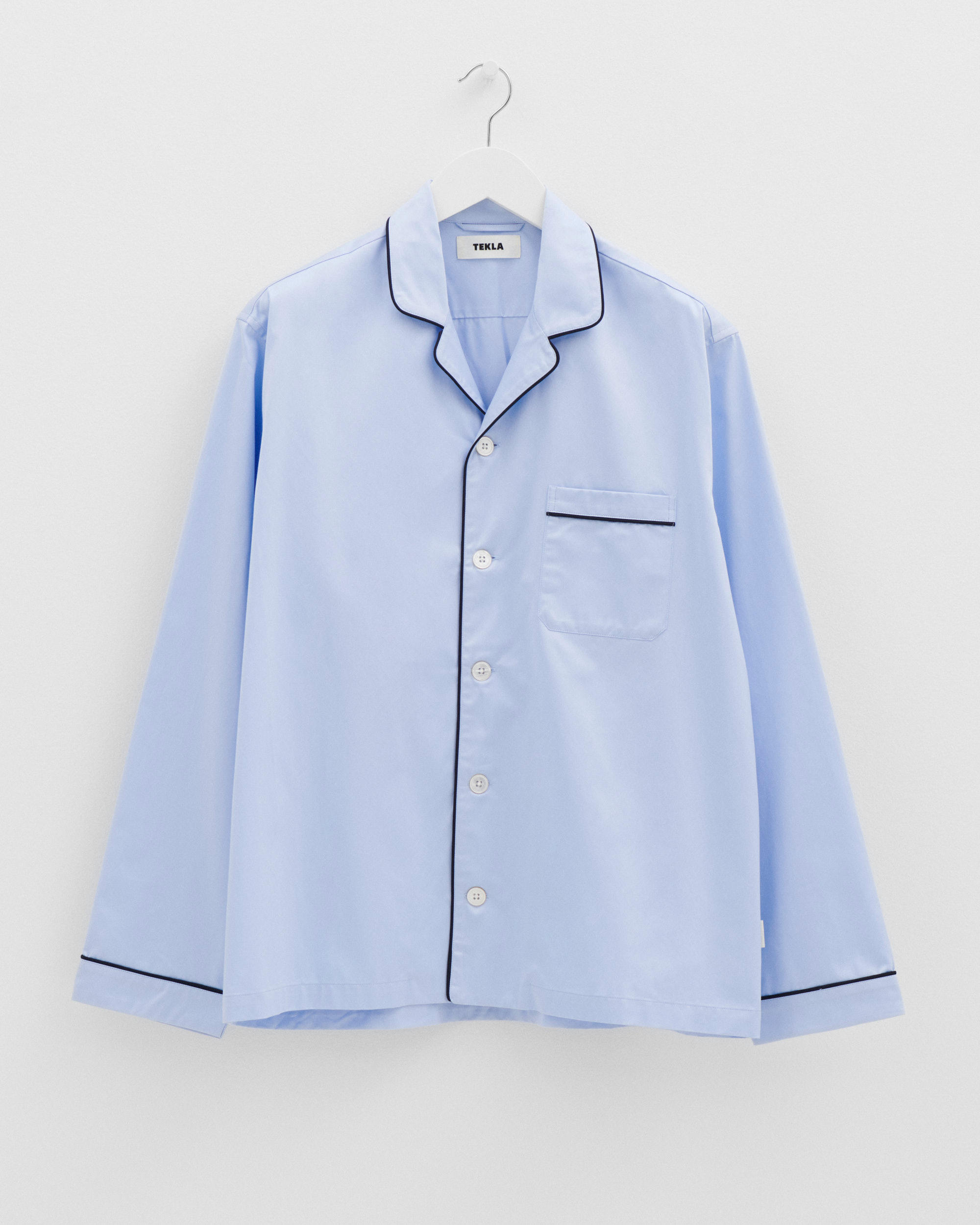 Sateen long-sleeved shirt