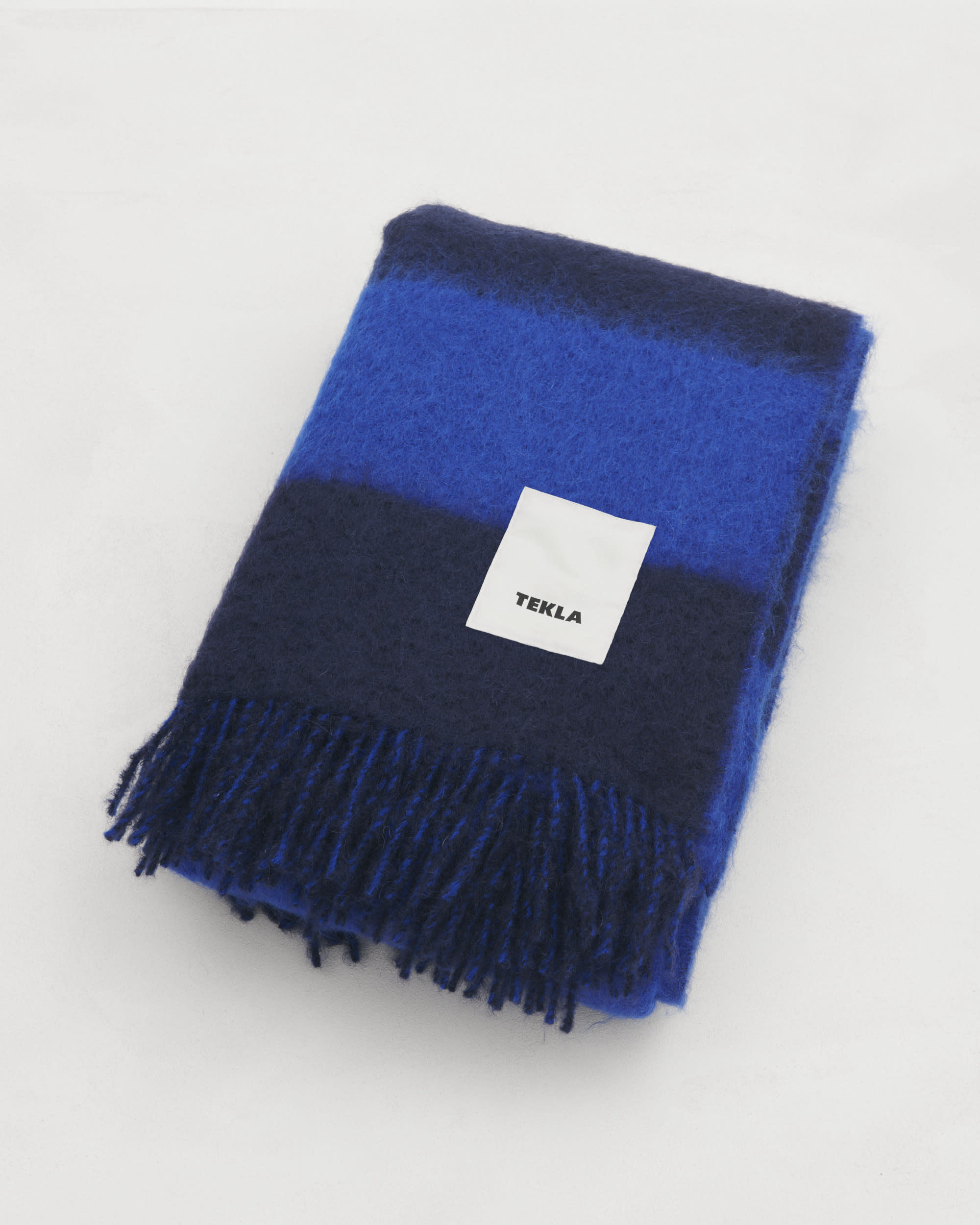Mohair blanket – Diving Blue