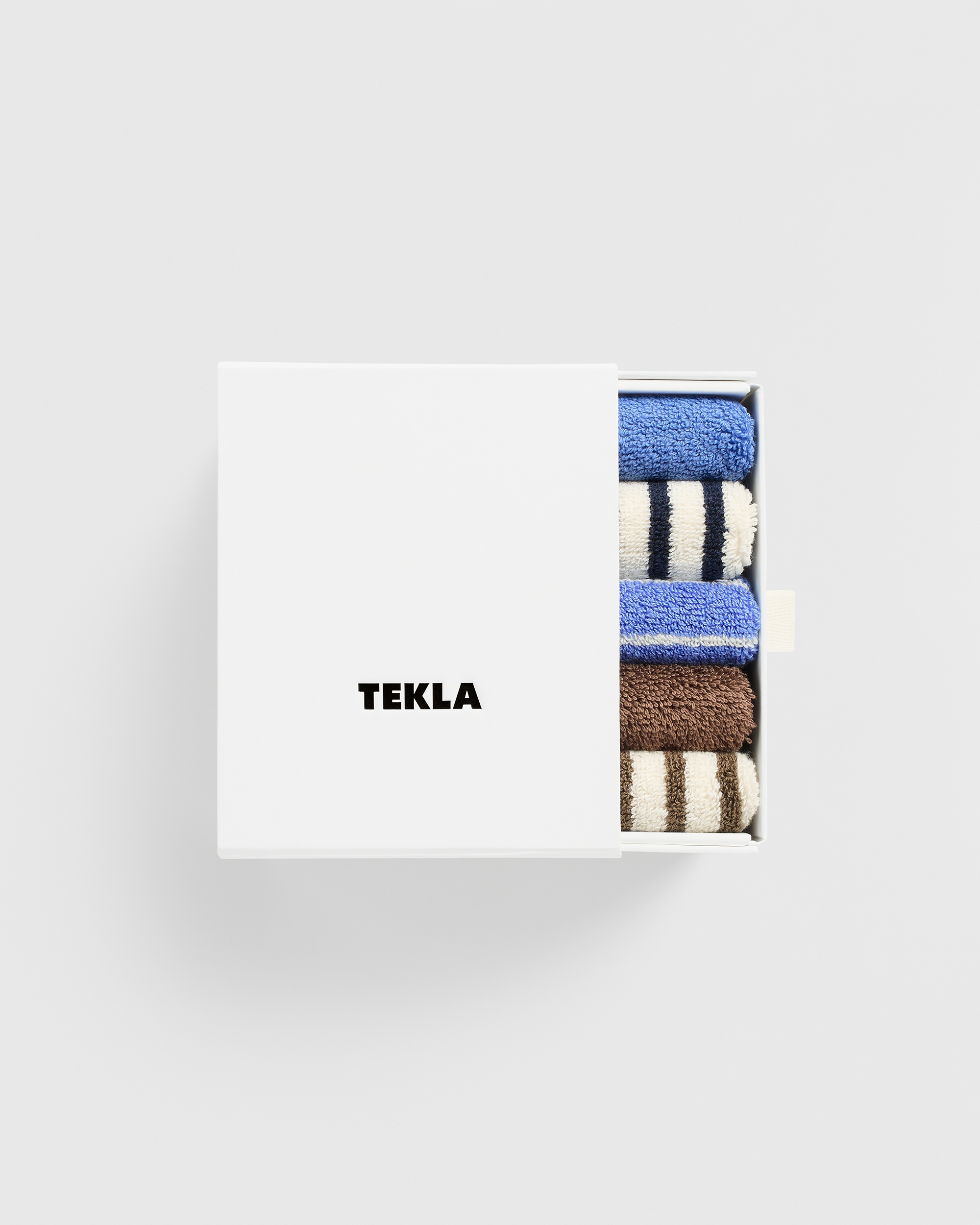 tekla wash cloth ブルー Washcloth set of 5 | Tekla Fabrics