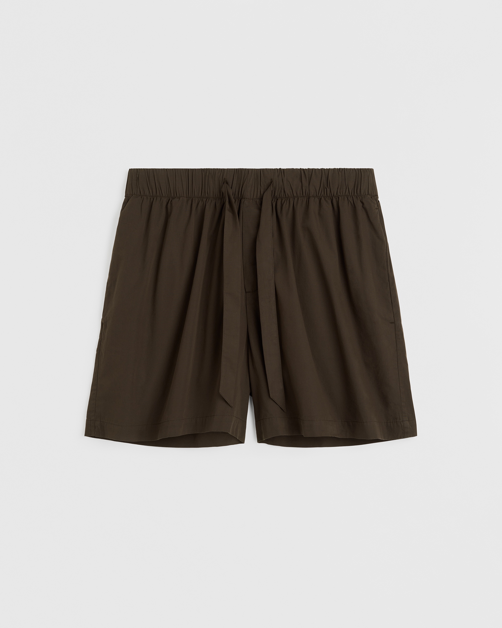 Poplin pyjamas – shorts – True Navy | Tekla Fabrics