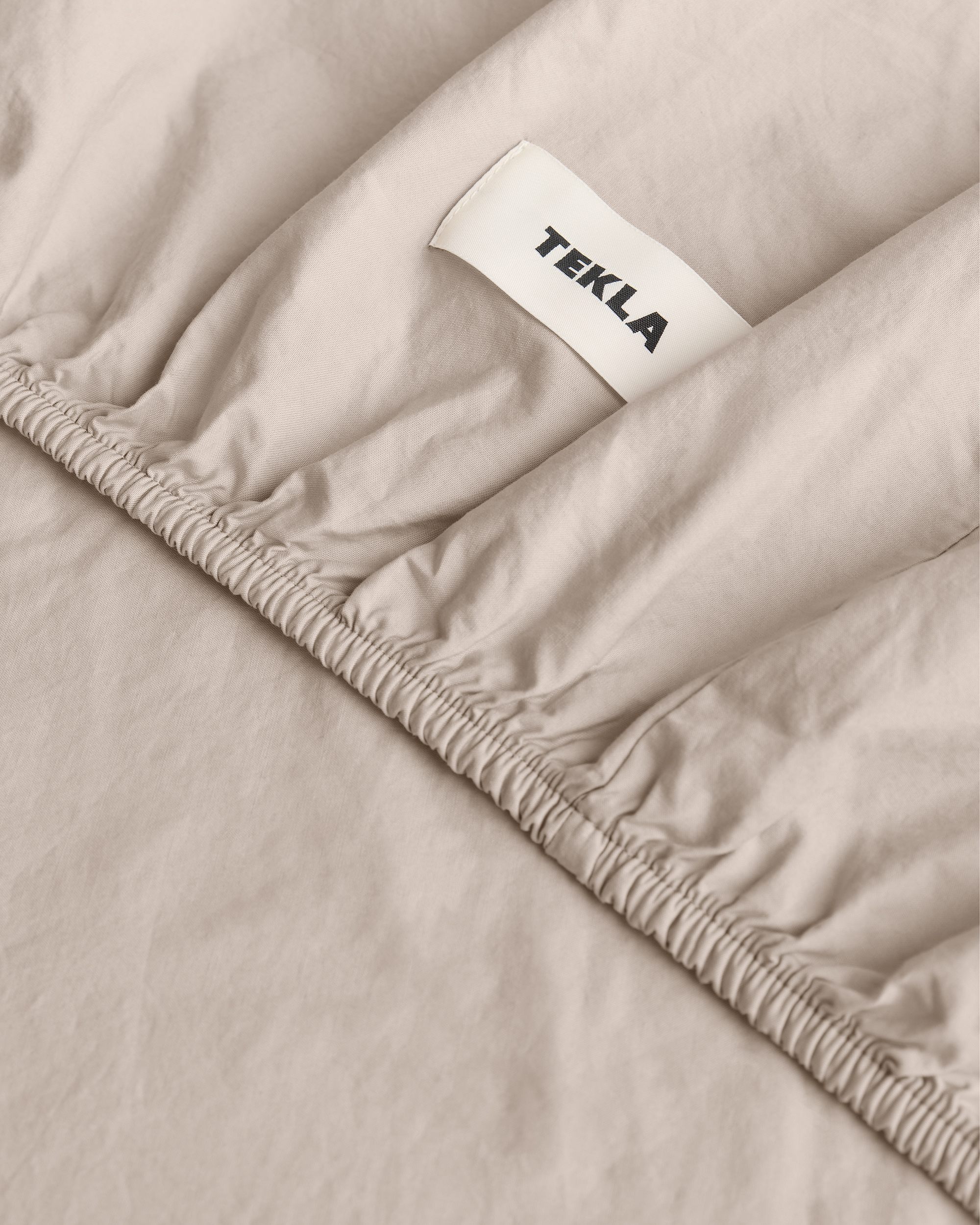 Percale Fitted Sheet - Morning Blue | Tekla Fabrics