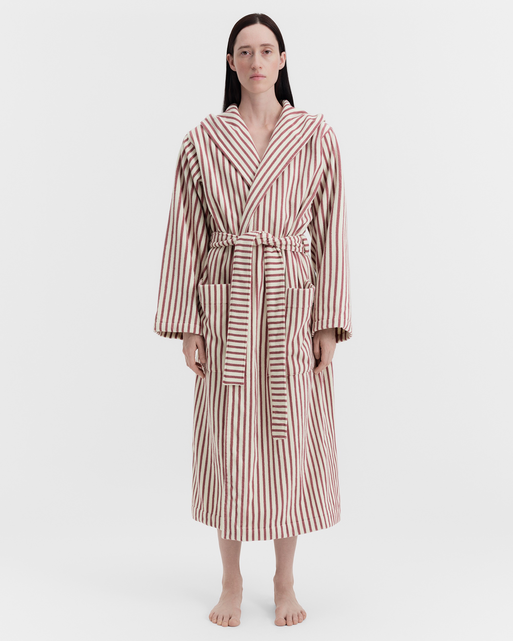 TEKLA テリーバスローブ Hooded bathrobe – solid – Ivory | Tekla Fabrics