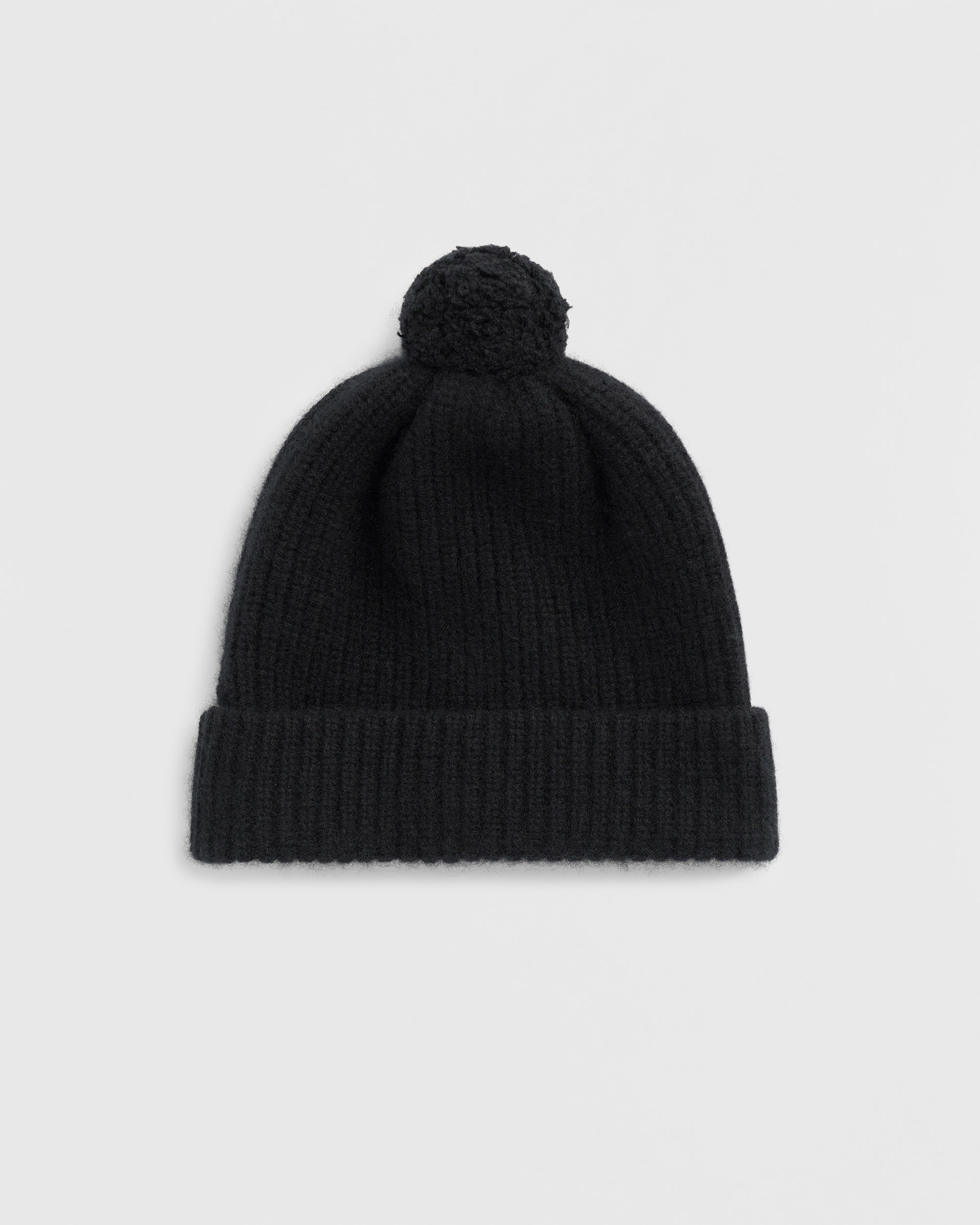 tekla-auralee cashmere beanie black flat 1