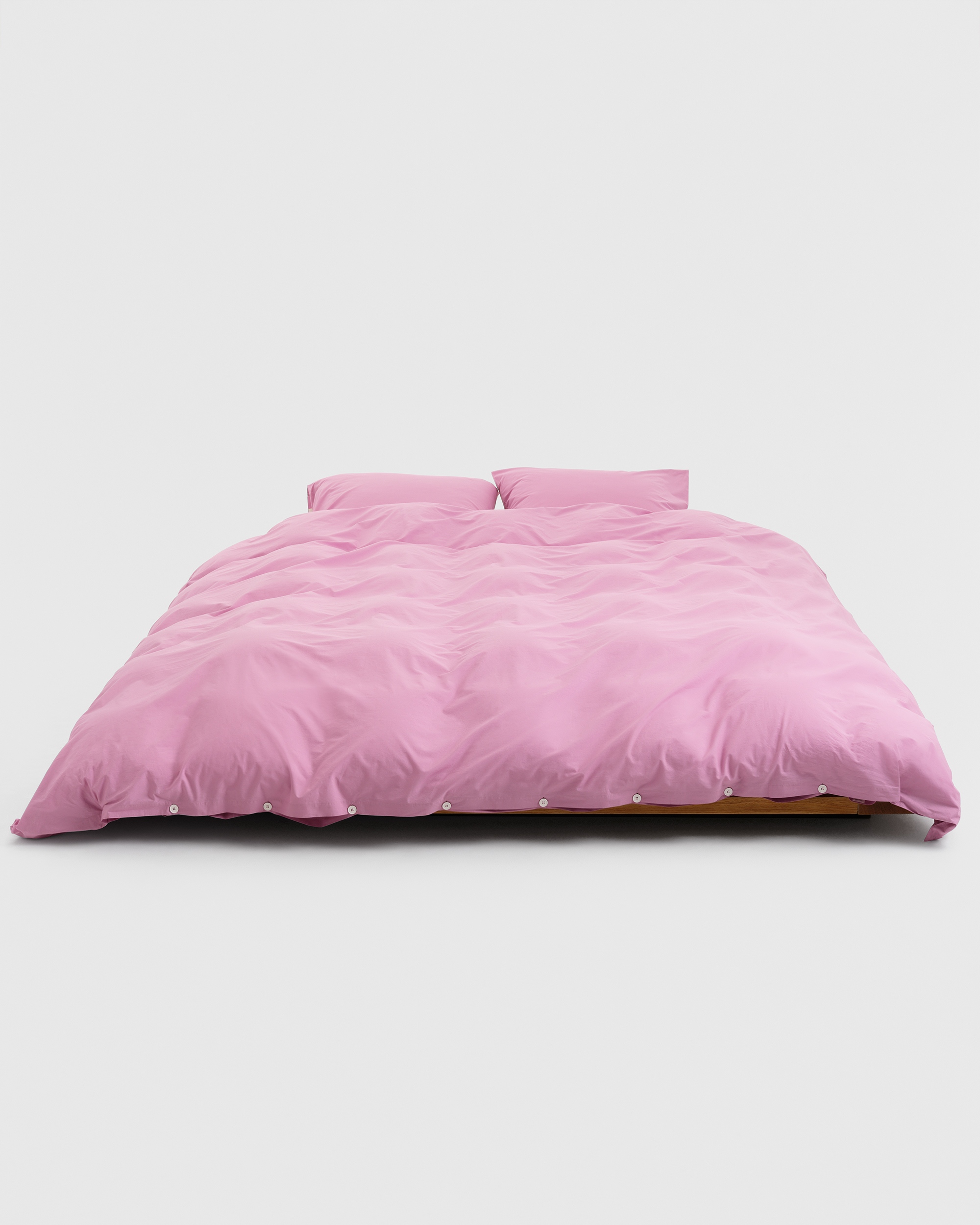 Percale duvet cover – Mallow Pink | Tekla Fabrics