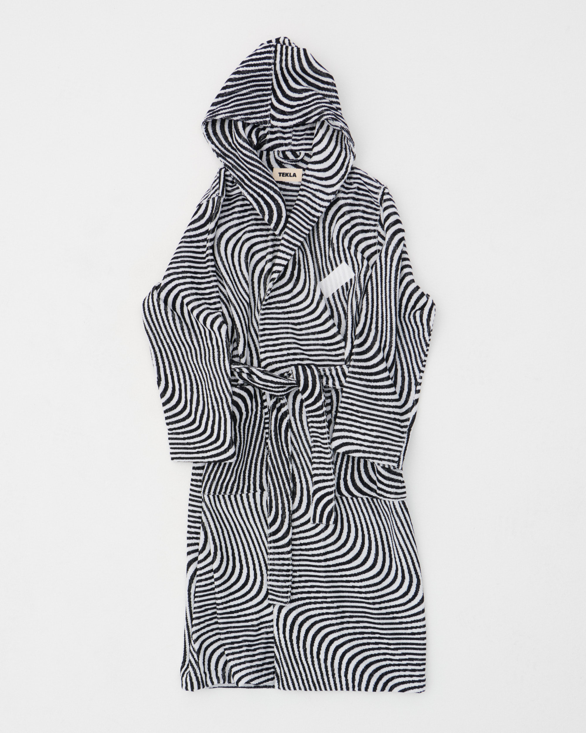 Hooded Bathrobe - Striped - Jamie