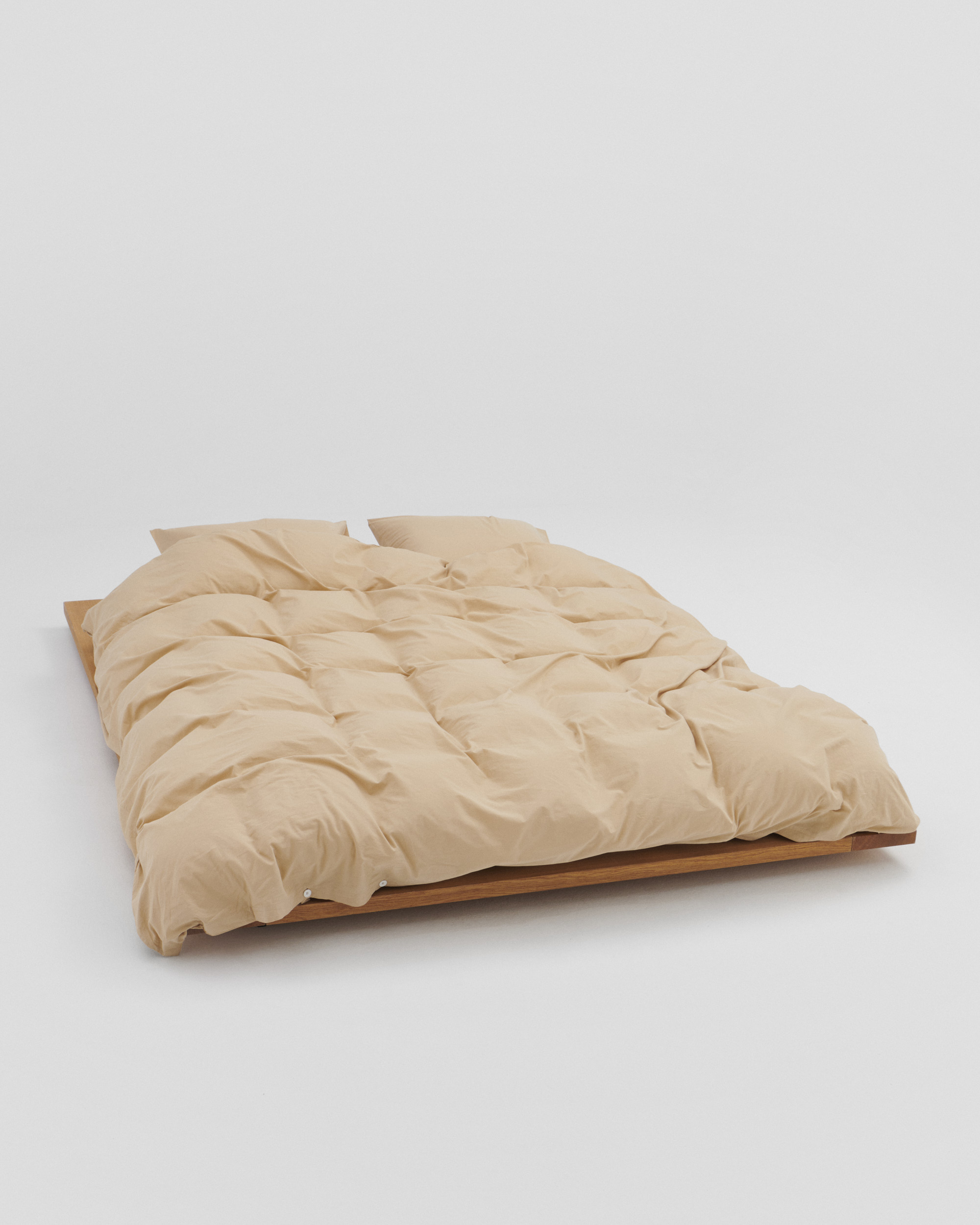 Percale duvet cover – Sand Beige | Tekla Fabrics
