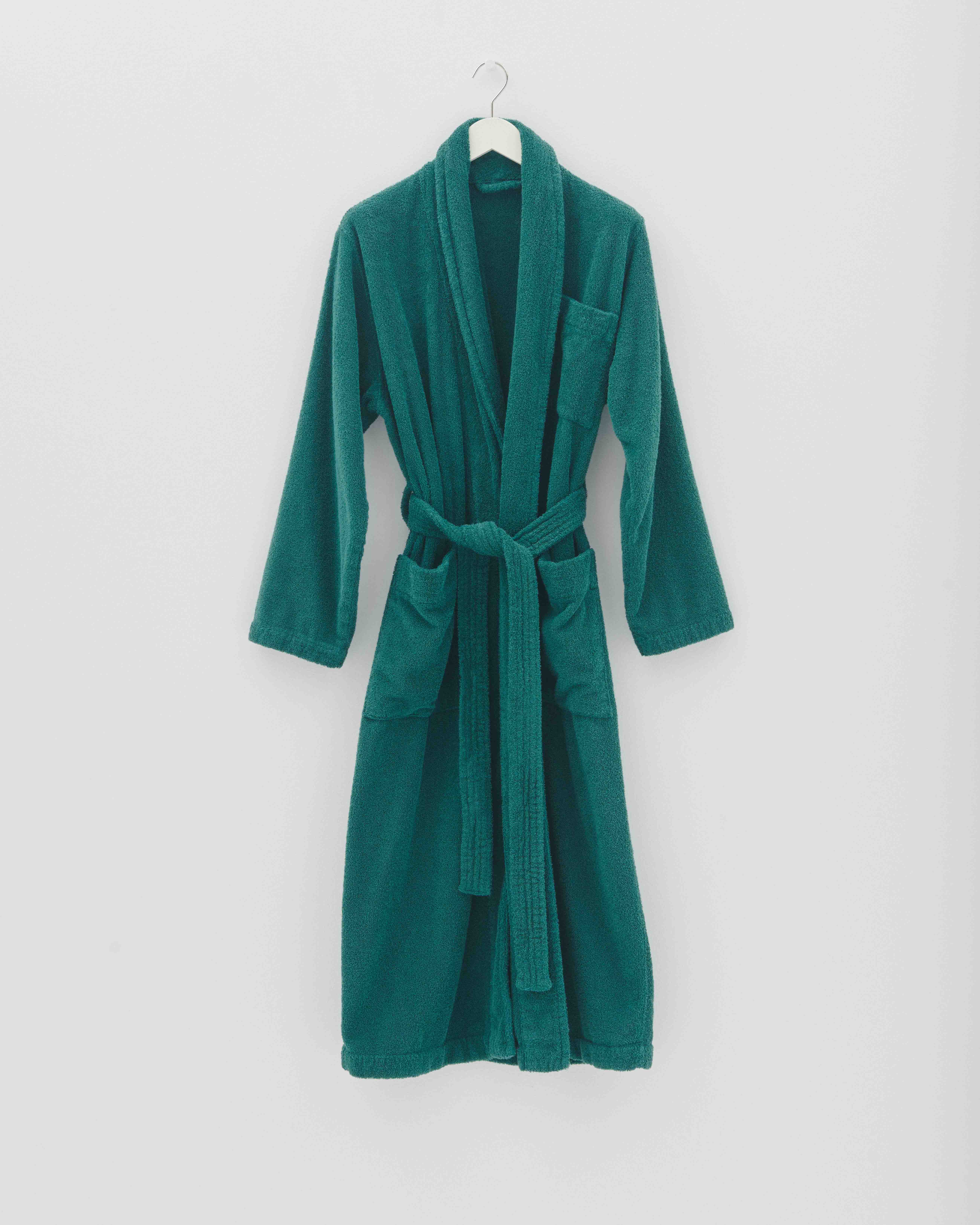 Classic Bathrobe - Solid - Teal Green