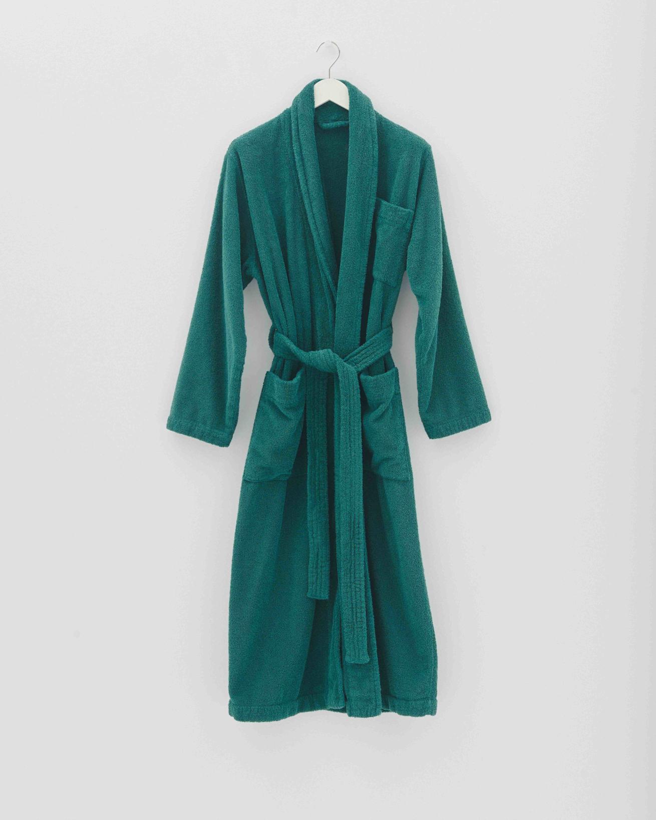 Classic Bathrobe - Solid - Teal Green