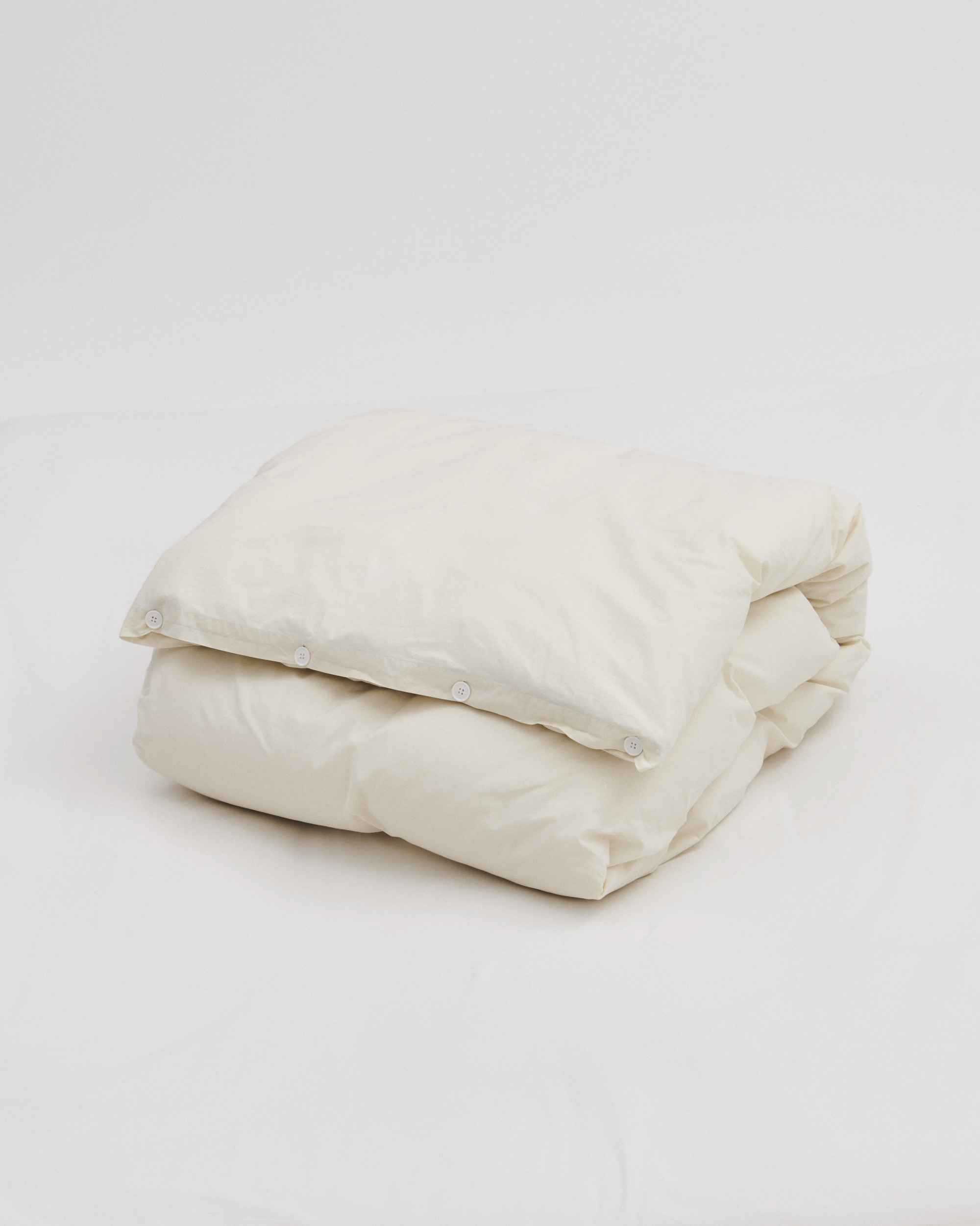 Percale duvet cover – Winter White | Tekla Fabrics