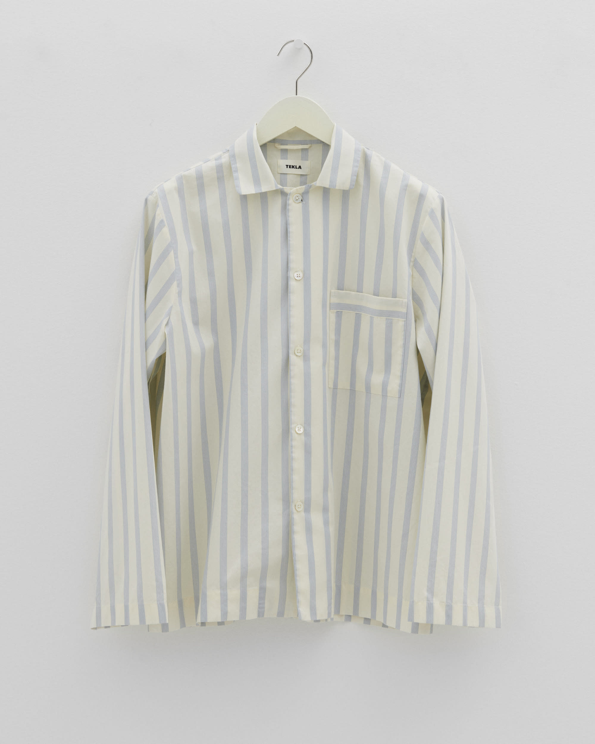 Poplin pyjamas – long-sleeved shirt – Needle Stripes