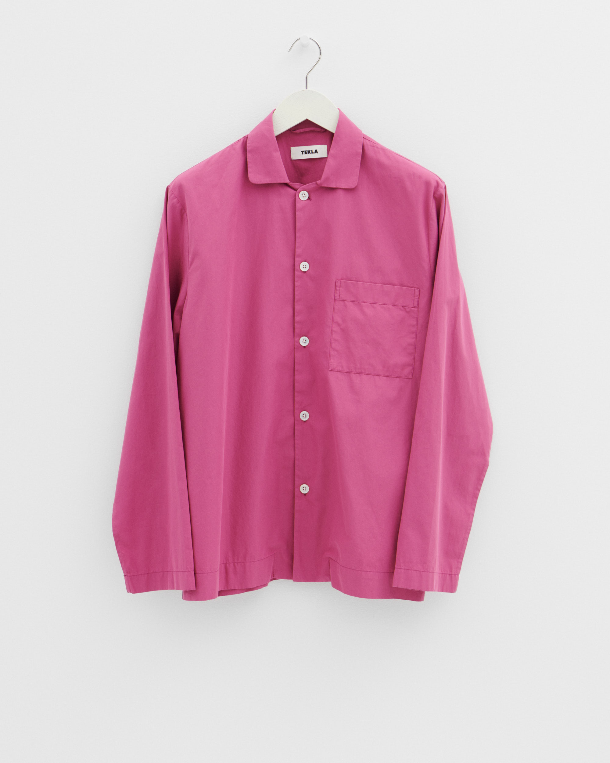 Cotton Poplin - Pyjamas Shirt - Lingonberry