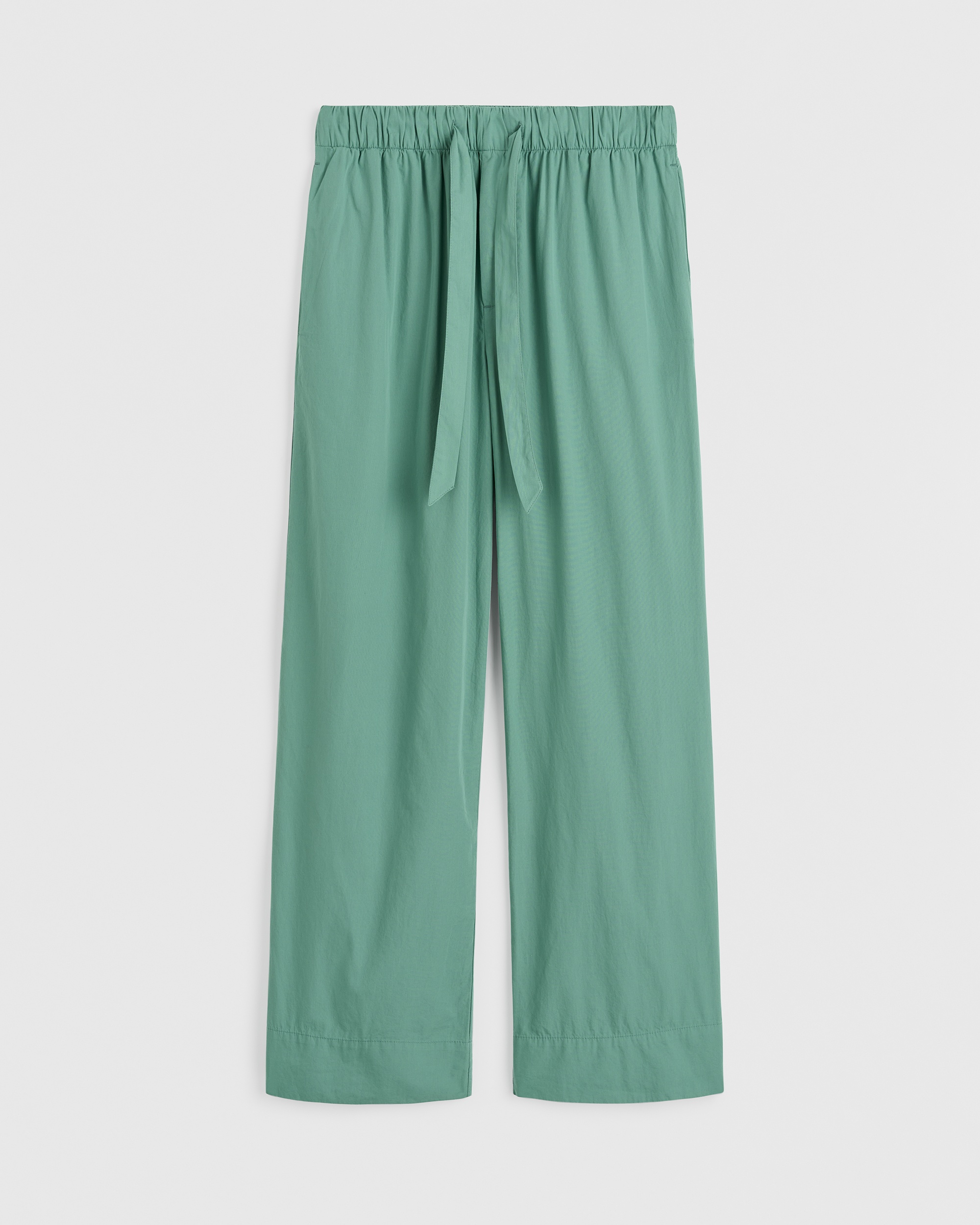 Poplin pyjamas – pants – Vintage Green | Tekla Fabrics