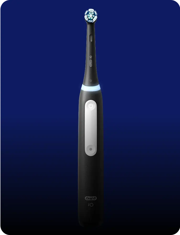 Oral-B iO3 black electric toothbrush with circular brush