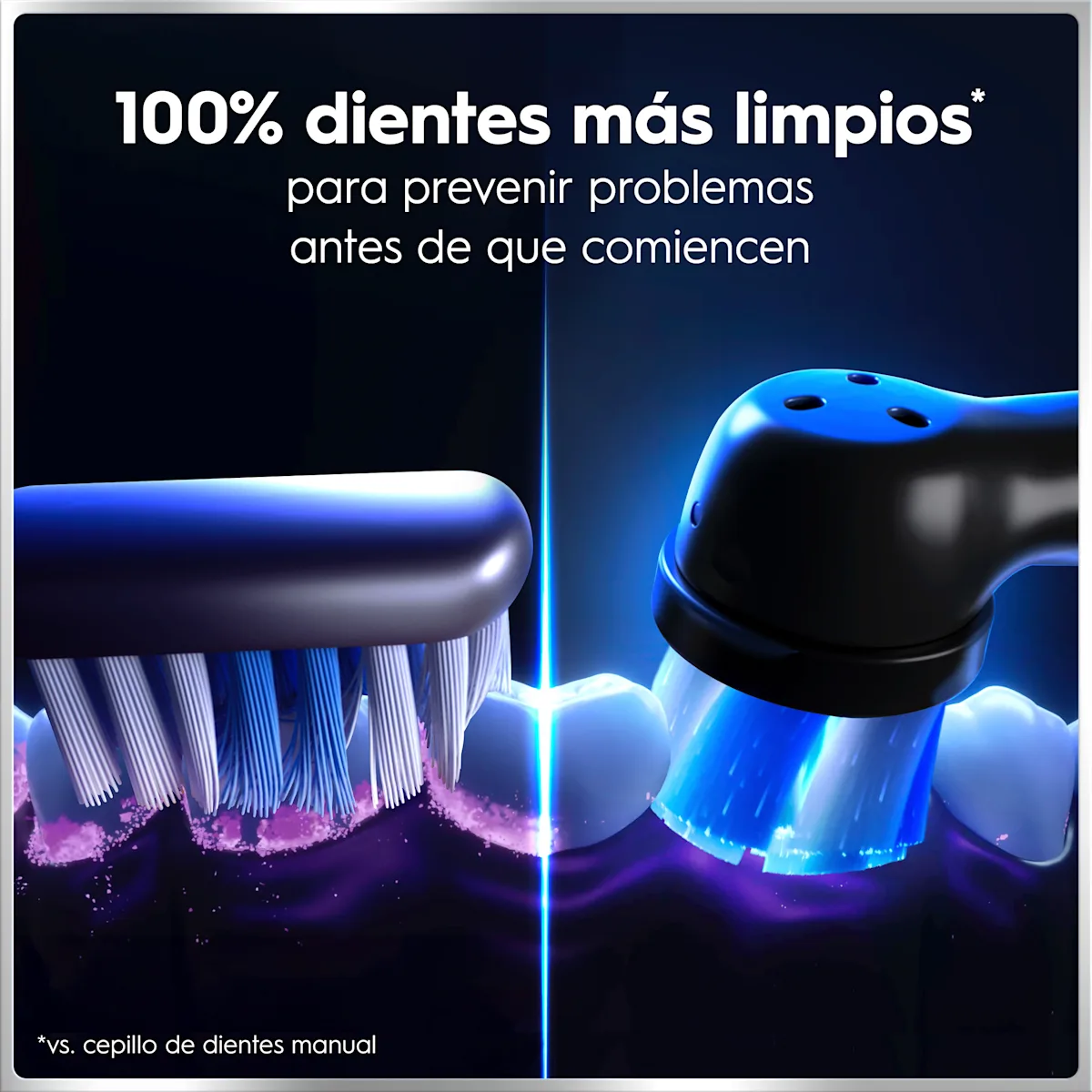 Pack de 2 cepillos eléctricos iO6 Negro y Rosa con 4 cabezales y funda de viaje