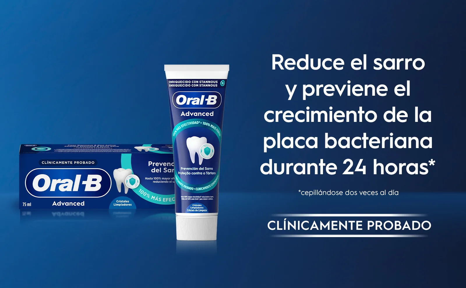 Oral-B Pack Ahorro Advanced Prevención del Sarro Pasta Dental x2 - Gallery Item 2