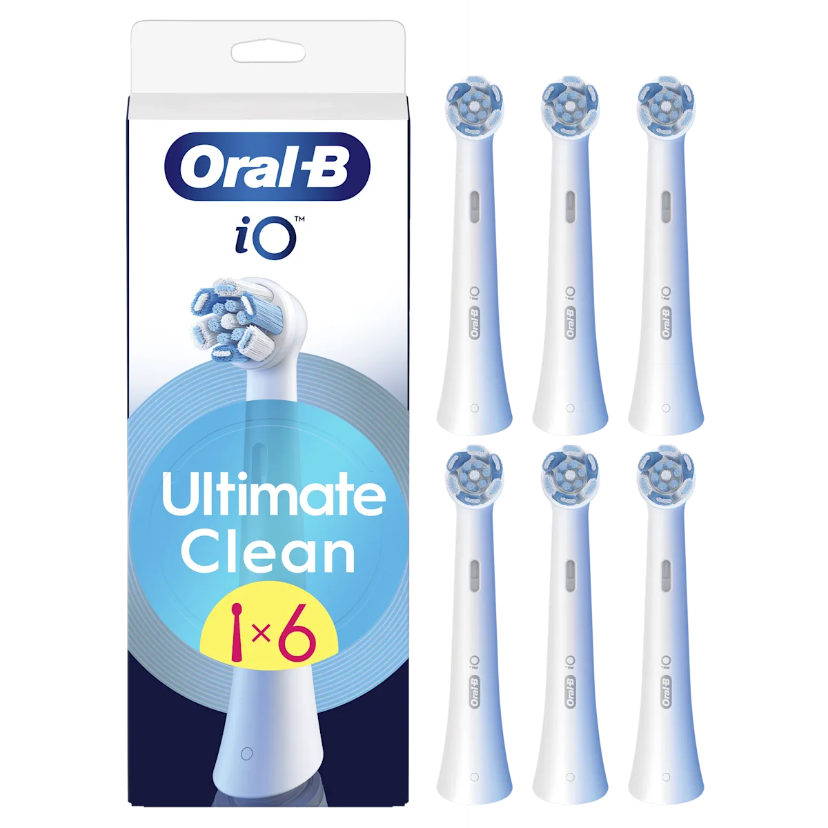 OralB iO Ultimate Clean Cabezales Blancos pack de 6 recambios
