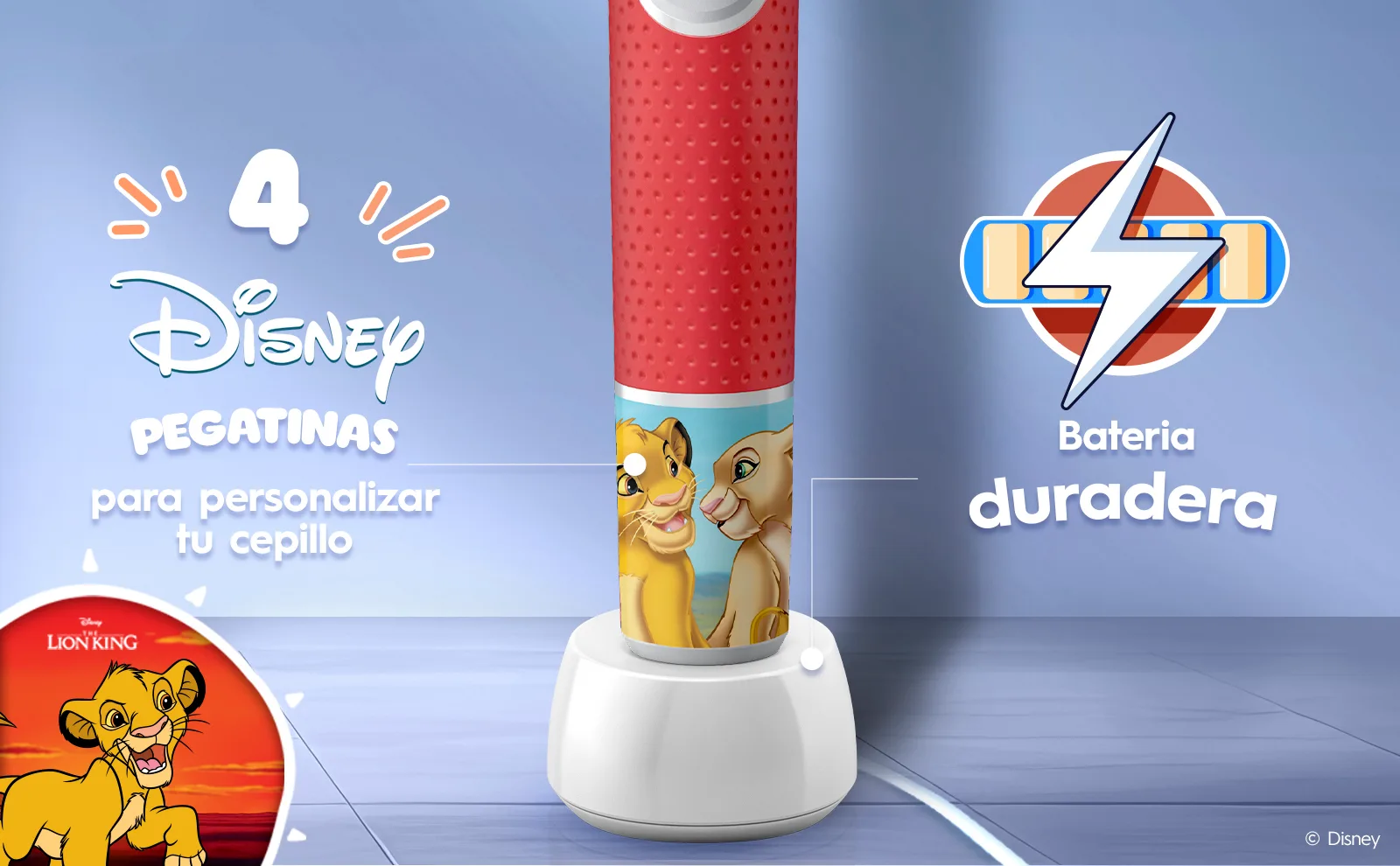 Oral-B Pro Kids Lion King Electric Toothbrush with 1 Brush Head-Gallery4