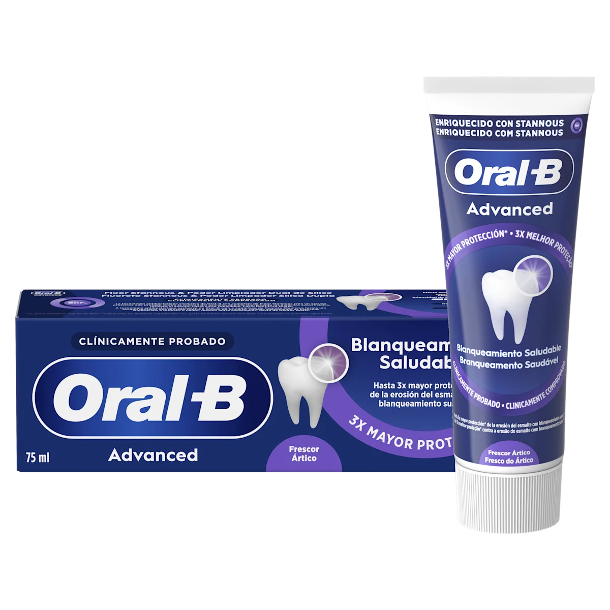 Oral-B Advanced Blanqueante Pasta de Dientes Pack 12x75ml